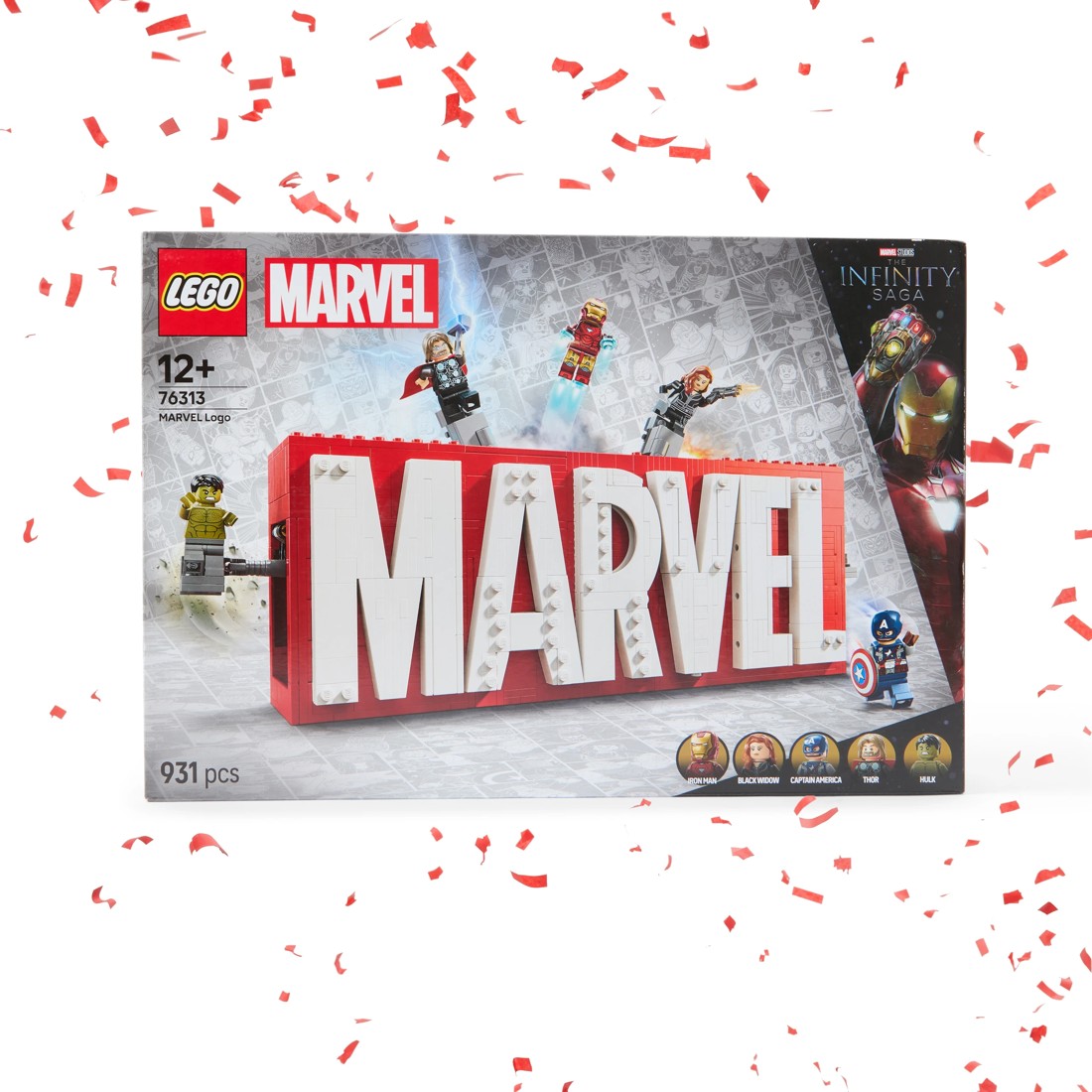 1 LEGO Marvel: Marvel Logo & Minifigures 76313, 1 of 11