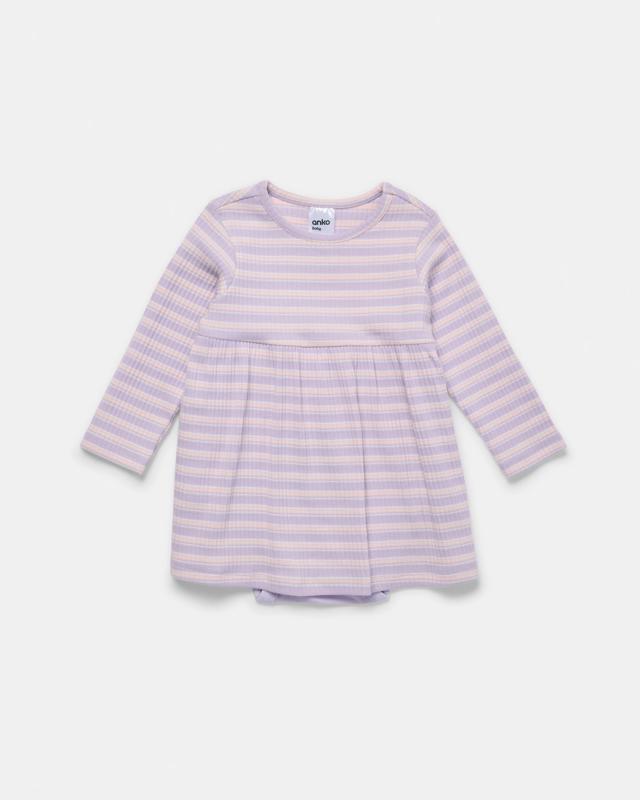 Cotton Long Sleeve Crinkle Bodysuit D