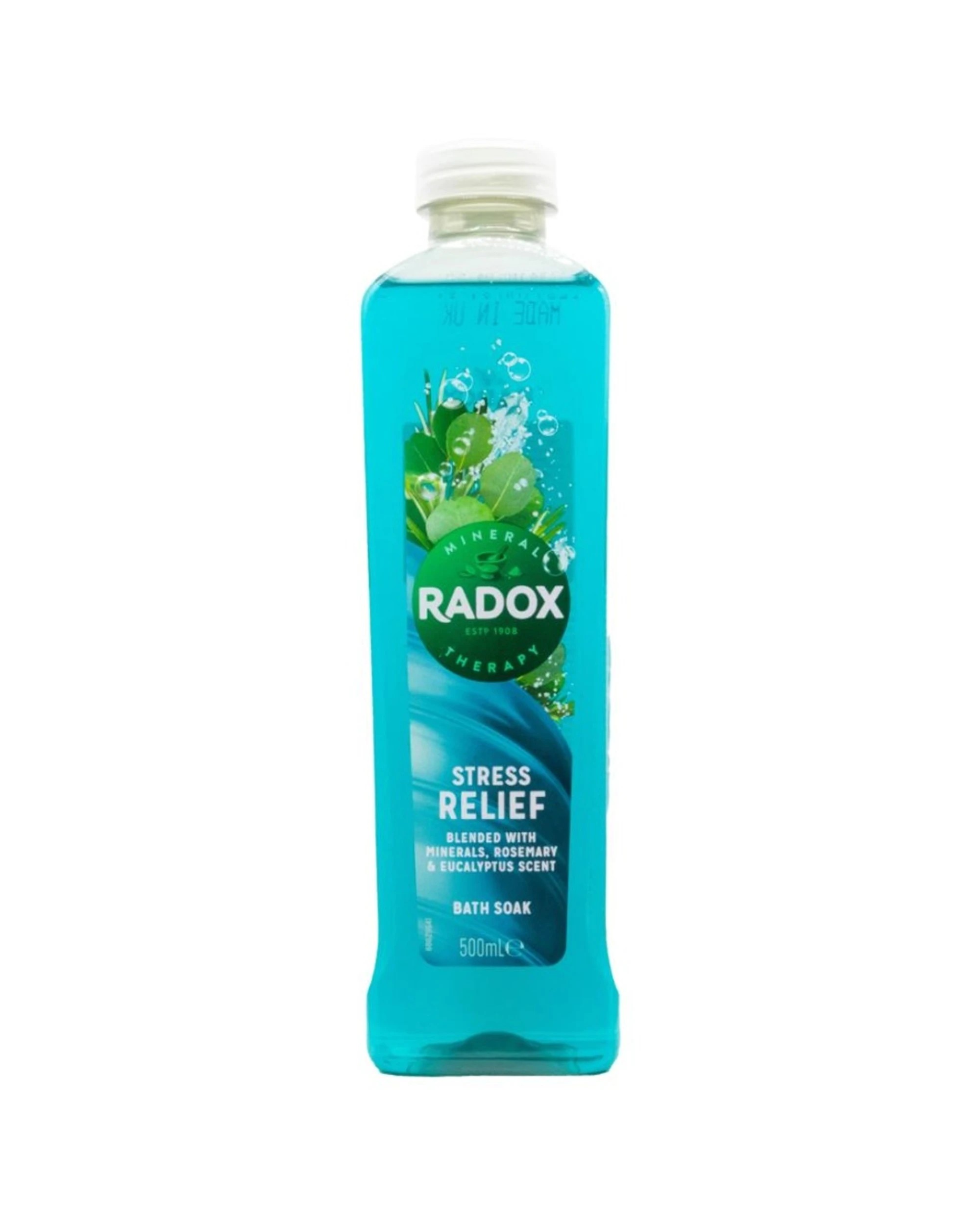 2 Radox 12PK Bath Gel Stress Relief With Minerals Rosemary Eucalyptus Scent 500mL - Blue, 2 of 4