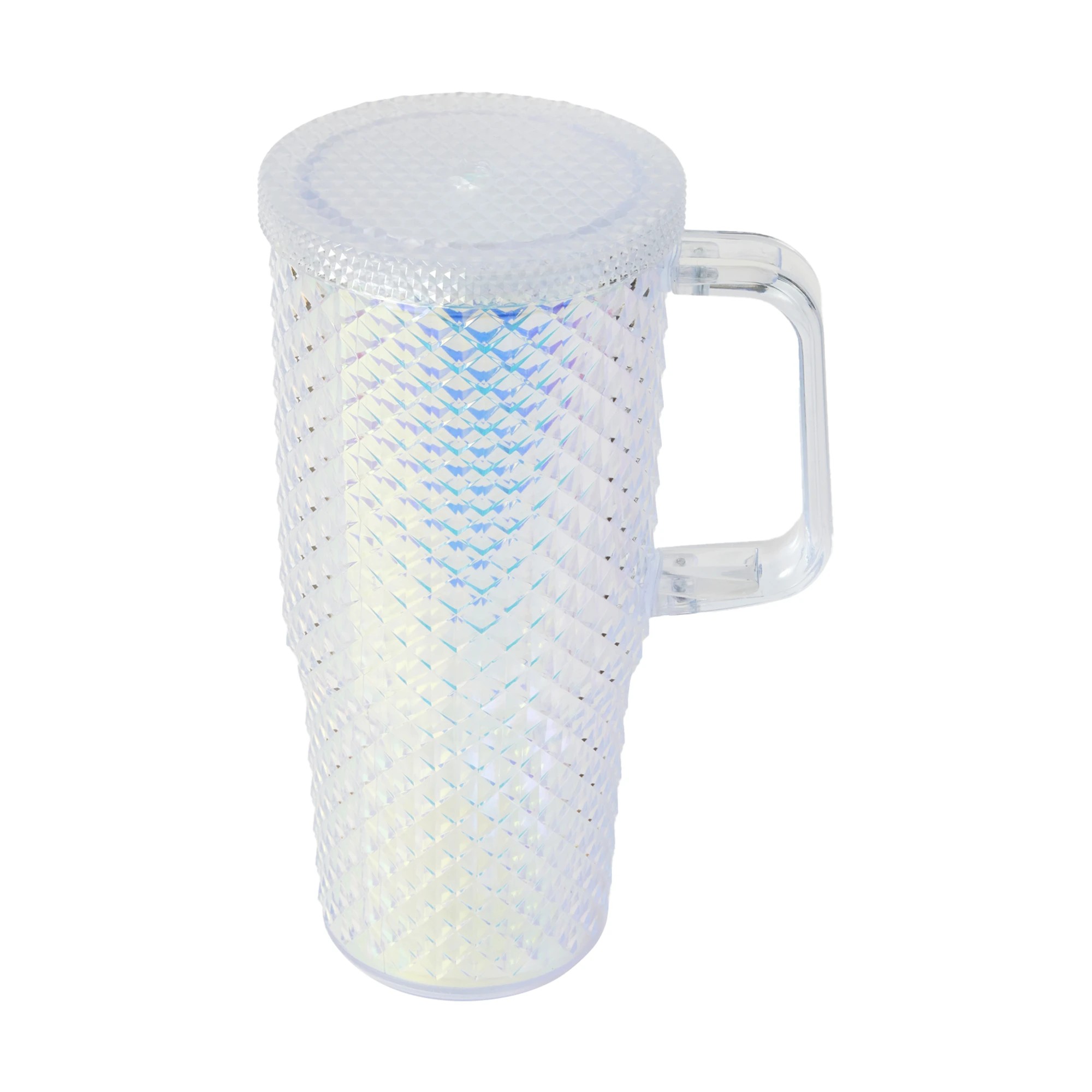 2 650ml Iridescent Textured Tumbler with Handle, 2 of 5