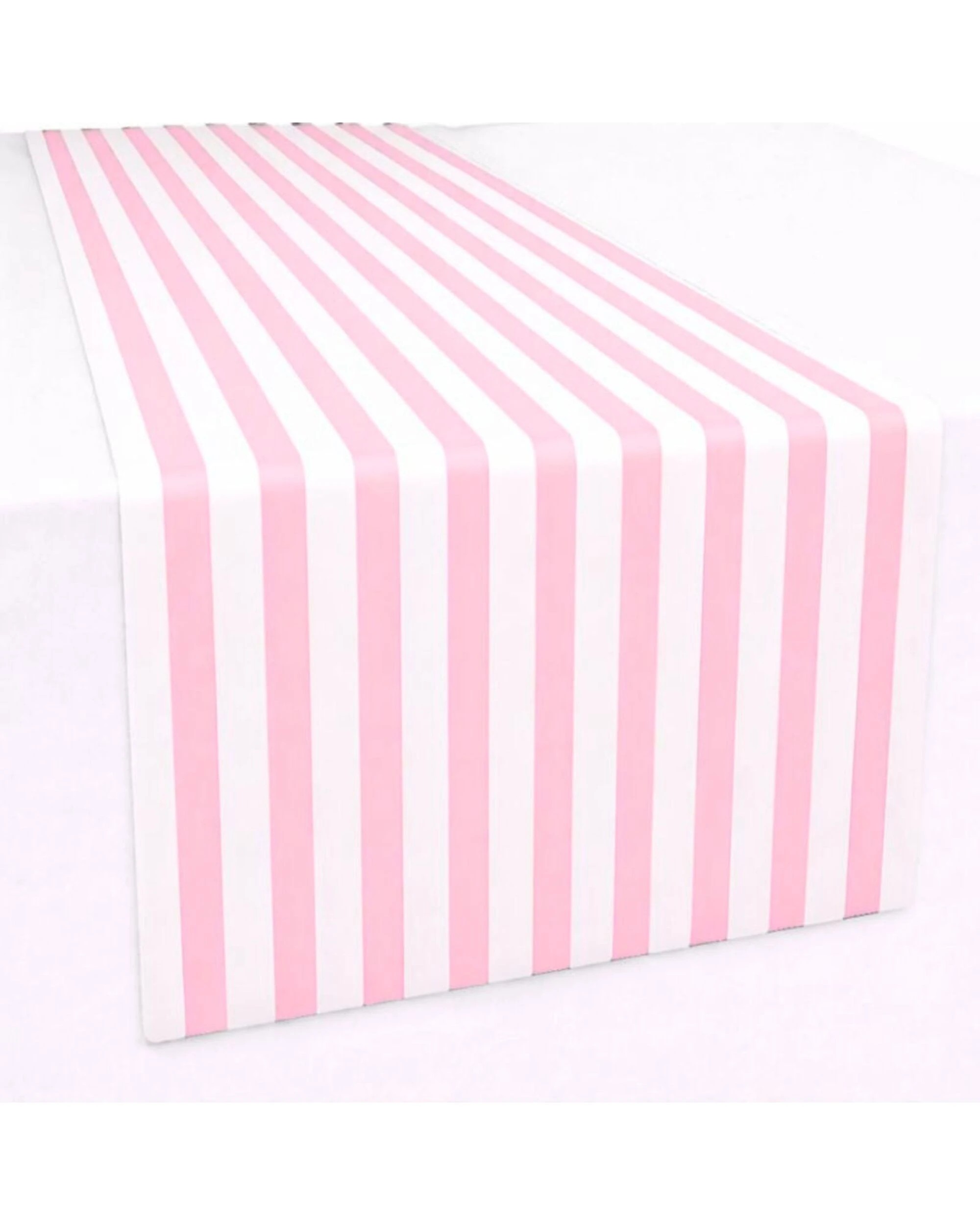 1 Shmick Light Pink and White Paper Table Runner 8m - Light Pink and White, 1 of 2