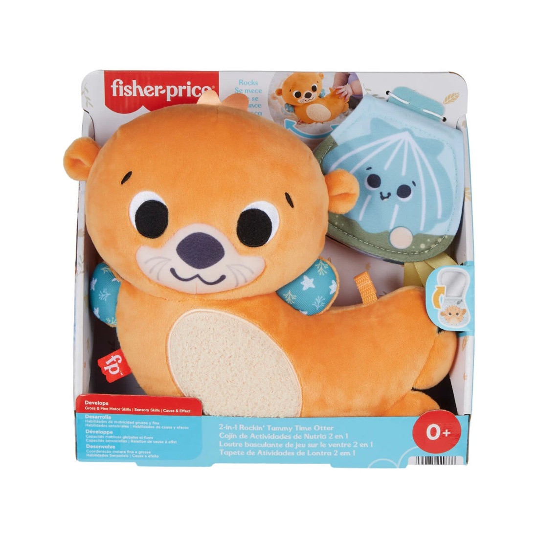 1 Fisher-Price 2-in-1 Rockin' Tummy Time Otter, 1 of 6