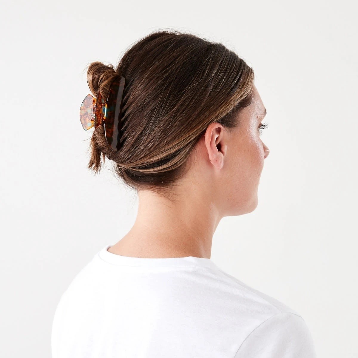 3 Brown Shell Claw Hair Clip, 3 of 4