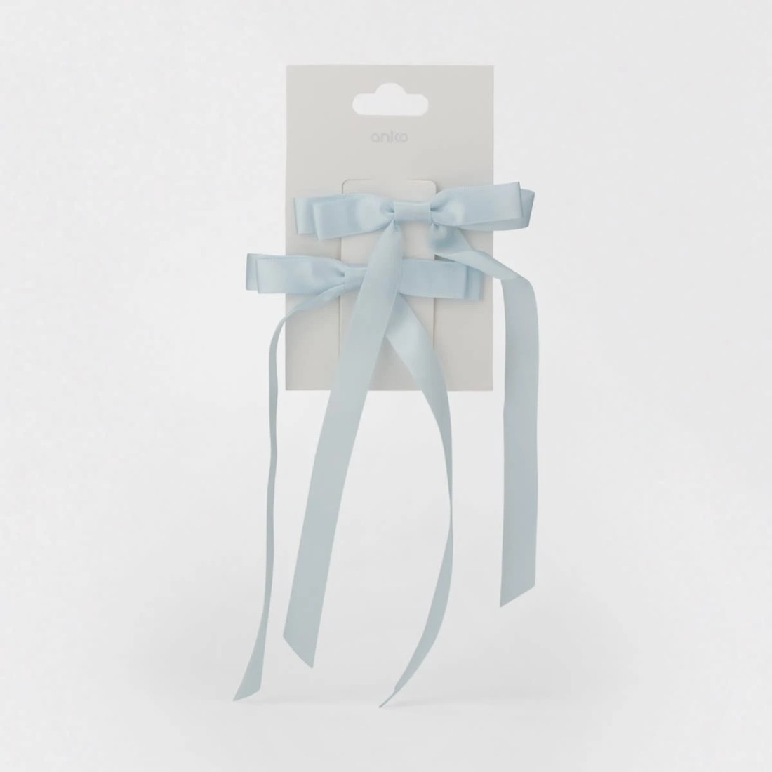 4 2 Pack Baby Blue Bow Slide Hair Clips, 4 of 4