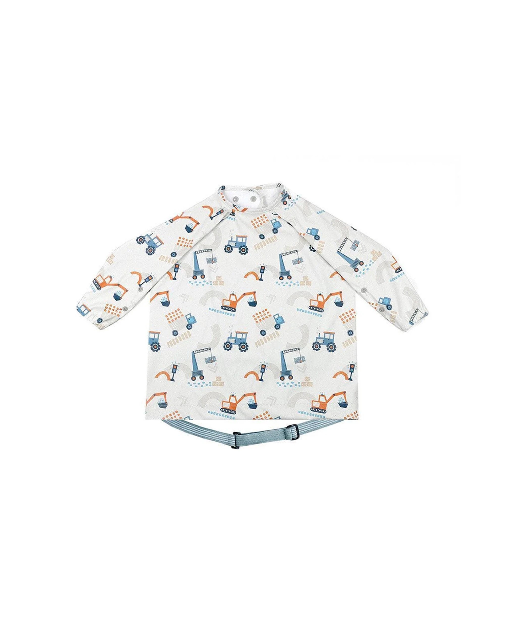 1 Bibado Long Sleeve Waterproof Baby Toddler Weaning Coverall Bib Little Loaders - Multi, 1 of 4