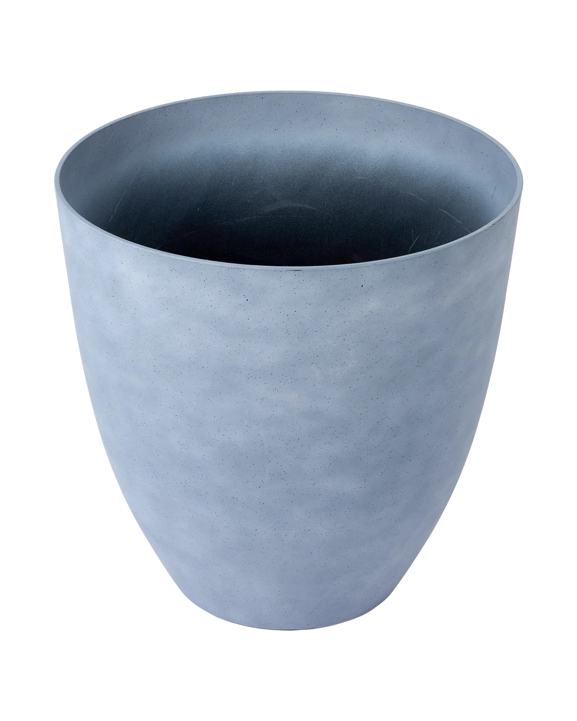 1 49cm Concrete Look Plastic Pot, 1 of 3