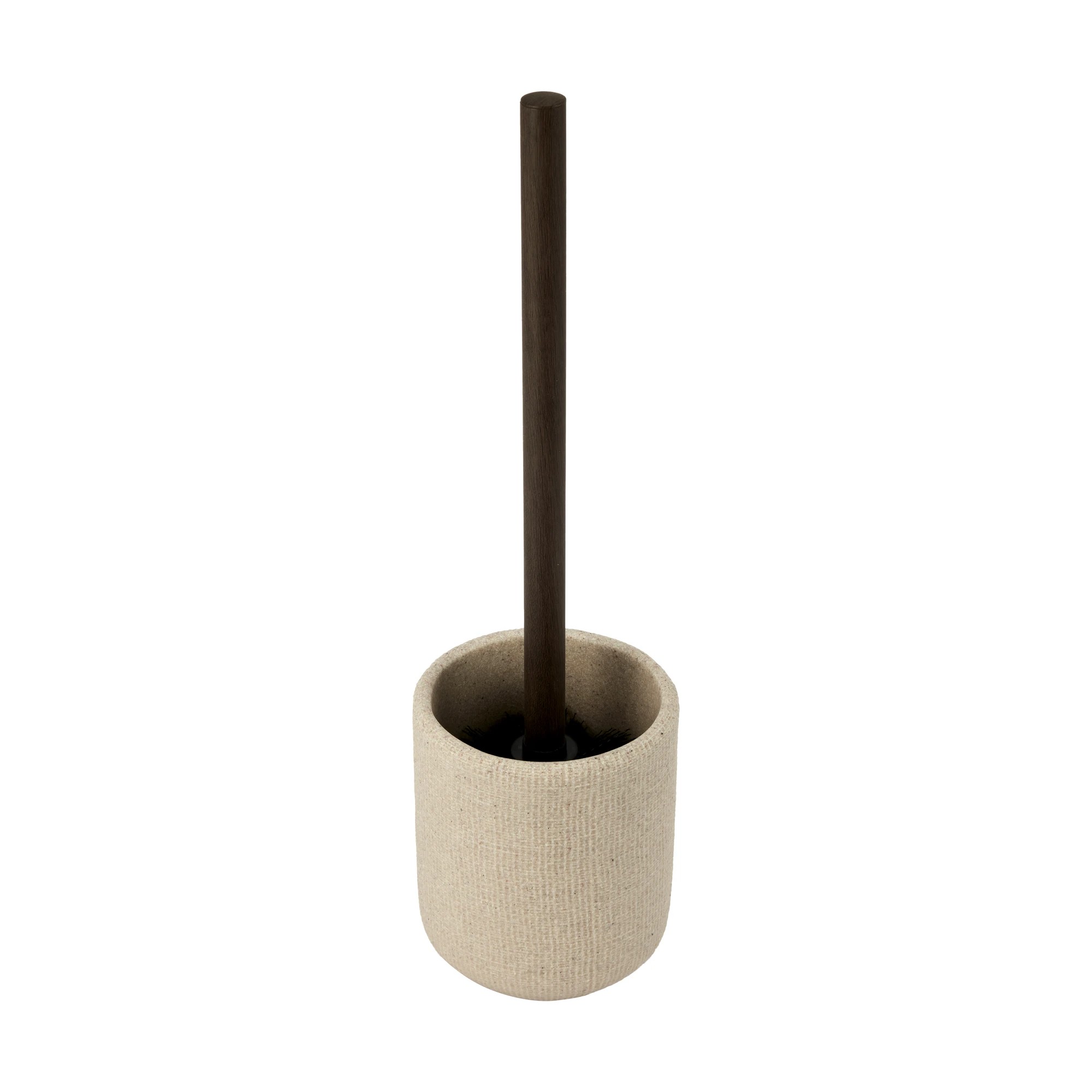 1 Linen Look Toilet Brush, 1 of 6