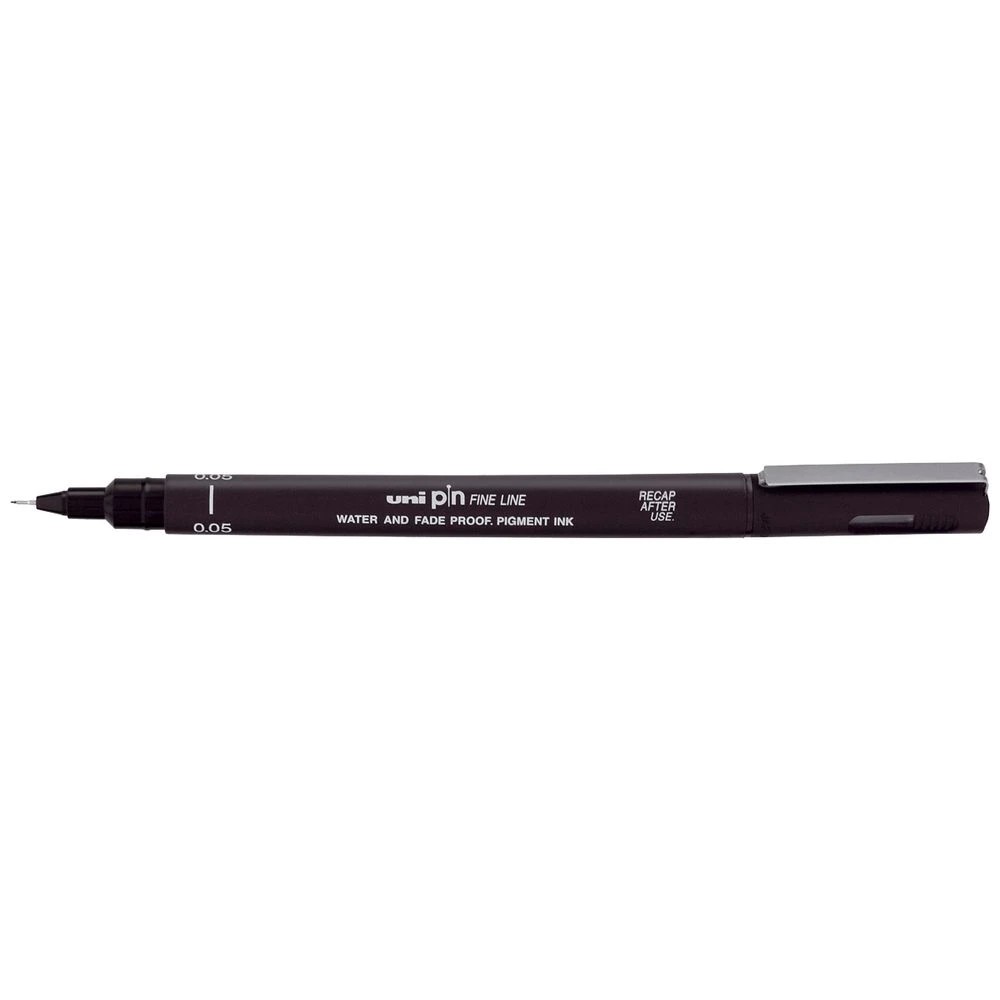 1 Uni-Ball Uni Pin 0.8mm Fineliner Black, 1 of 2