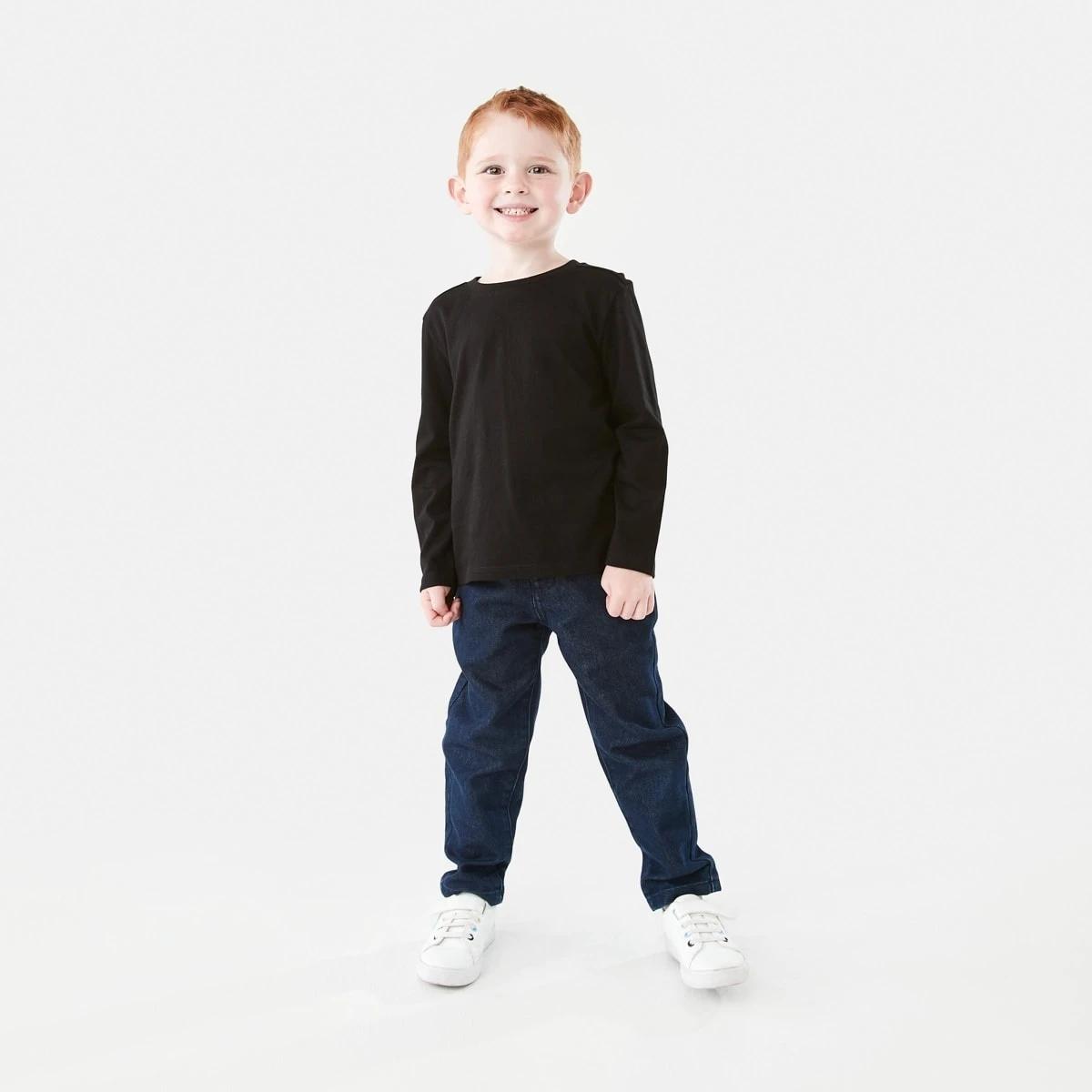 5 Long Sleeve Plain T-shirt Black, 5 of 8