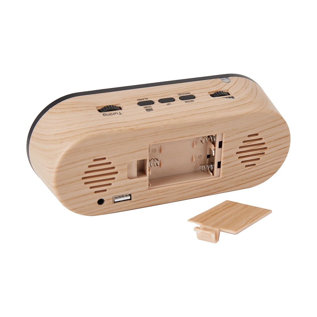 6 Clock Radio - Wood Look, 6 of 9