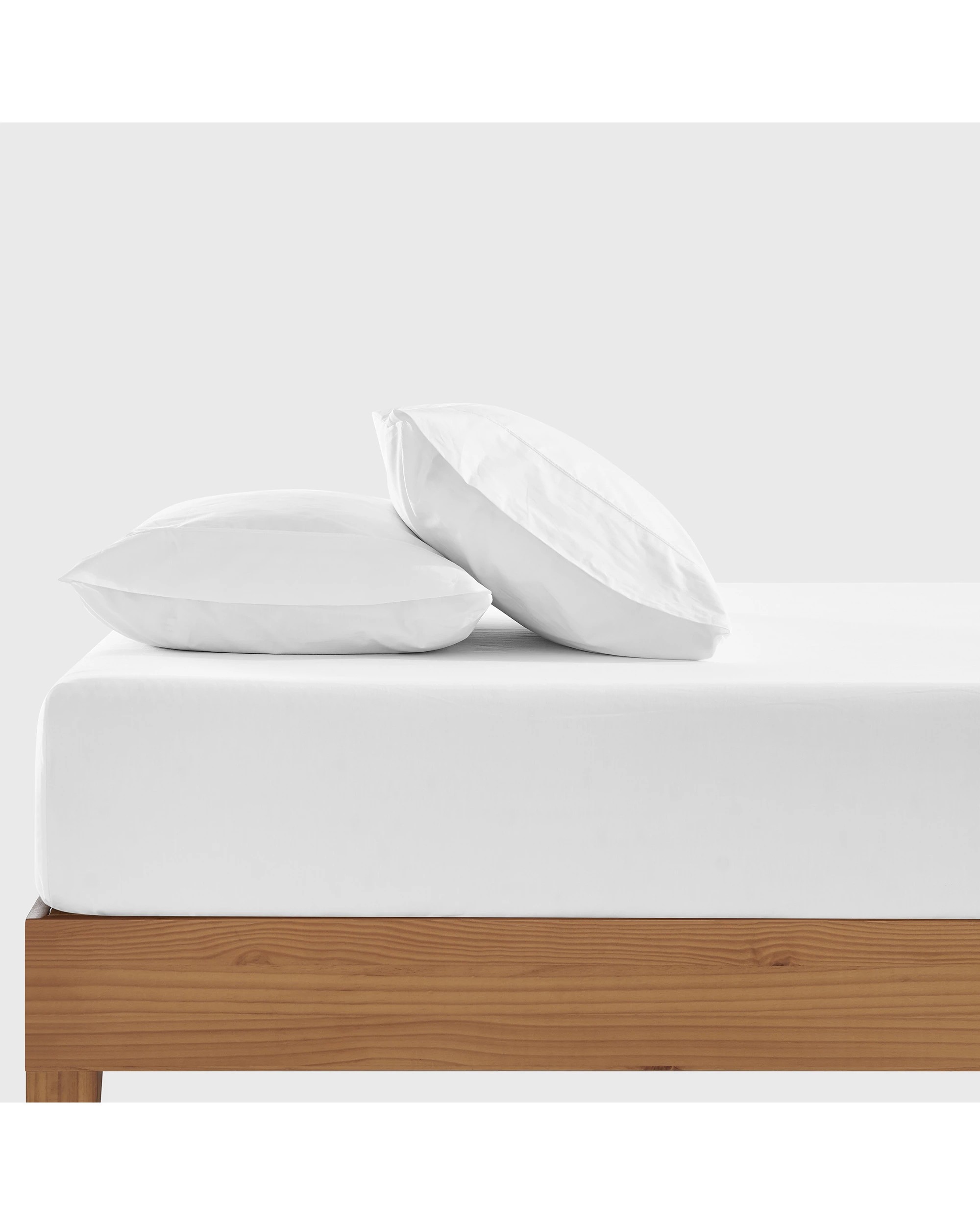 1 Dreamaker 300TC Cotton Percale Combo Fitted Sheet Set - King Bed - White, 1 of 7