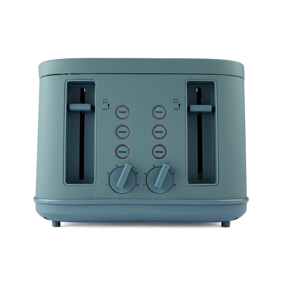 4 4 Slice Soft Touch Toaster - Dark Green, 4 of 9