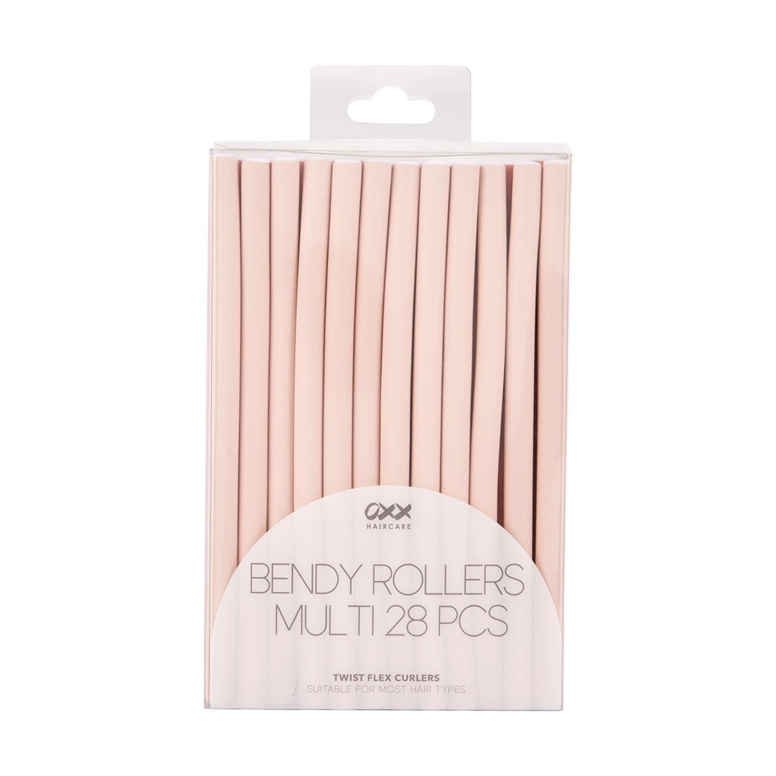 1 OXX Haircare 28 Piece Bendy Rollers Multi Twist Flex Curlers - Pink, 1 of 5
