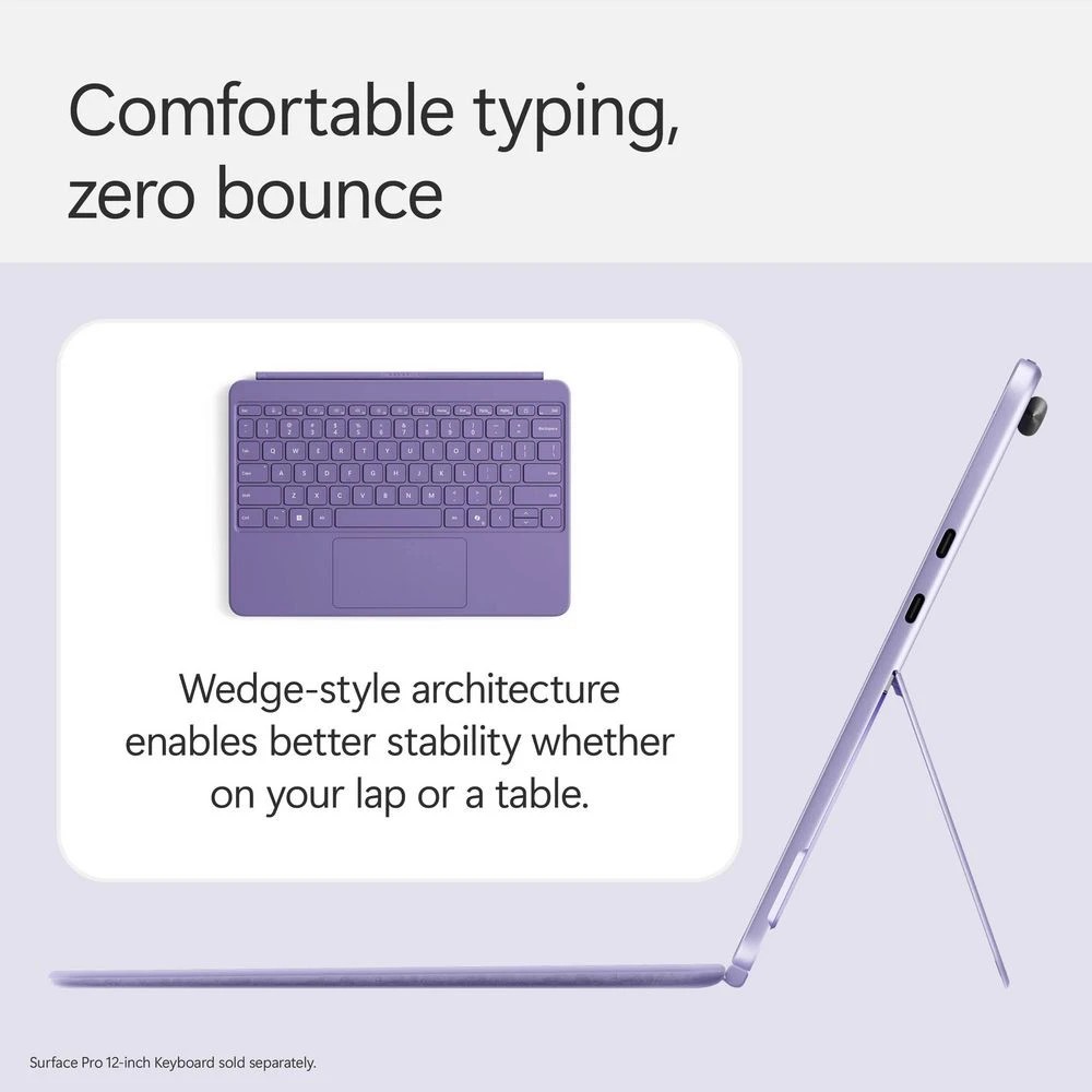 7 Microsoft Surface Pro 12-inch Keyboard with Slim Pen Violet, 7 of 10