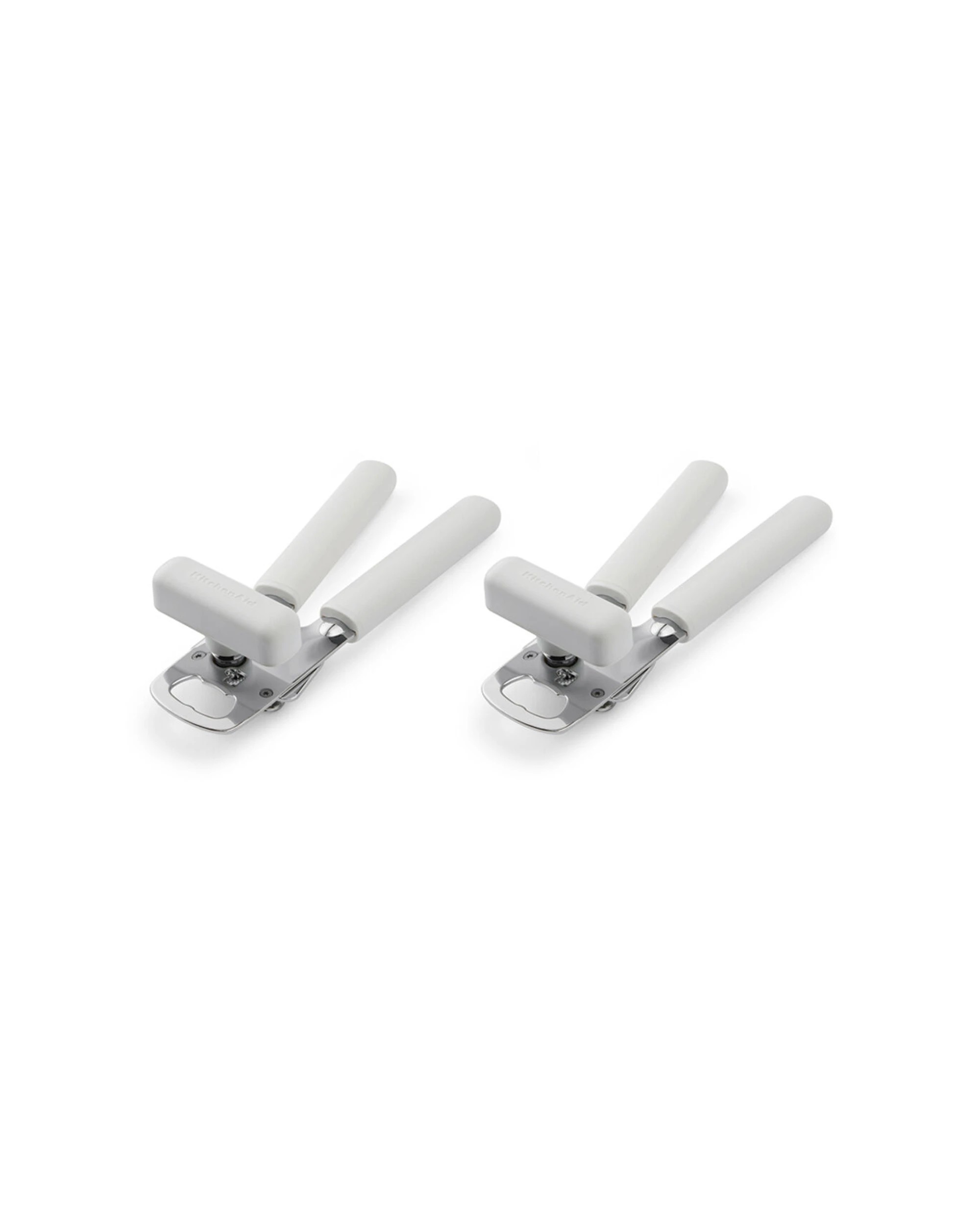1 KitchenAid 2pk Metal Multi Purpose Tin Opener With Bottle Opener Durable Ergonomic - White, 1 of 6