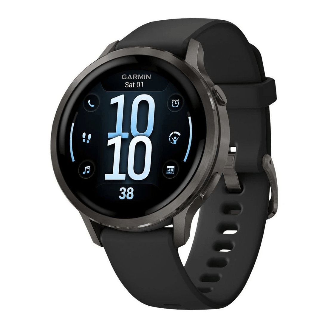 1 Garmin Venu 4 41mm Smartwatch Slate with Black Band, 1 of 6