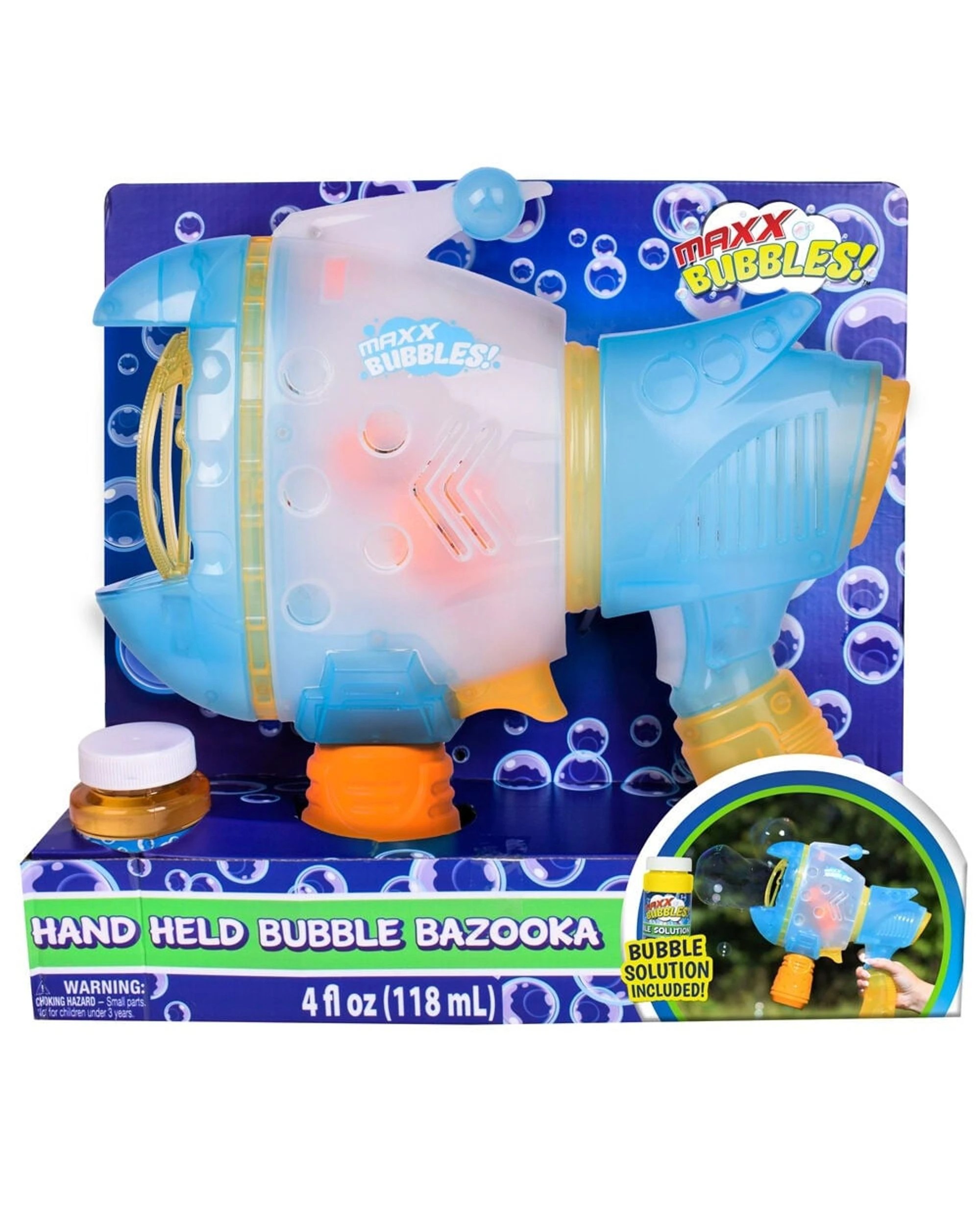 1 Maxx Bubbles Handheld Translucent Bubble Bazooka, 1 of 4