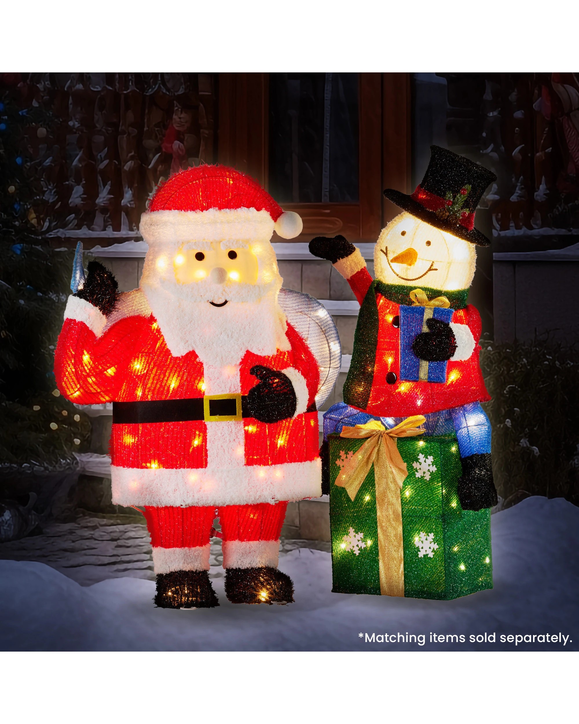 6 Christabelle 81cm Christmas Santa Display With Lights, 6 of 7