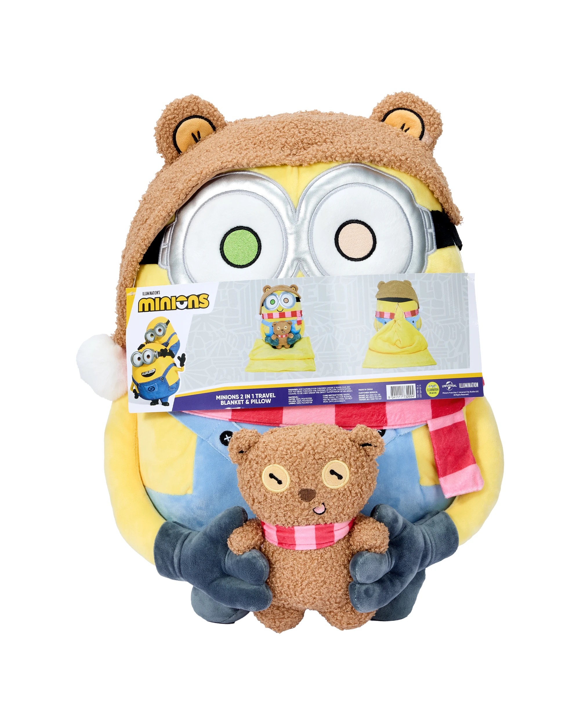 6 Illumination's Minions 2-in-1 Travel Blanket and Pillow, 6 of 6