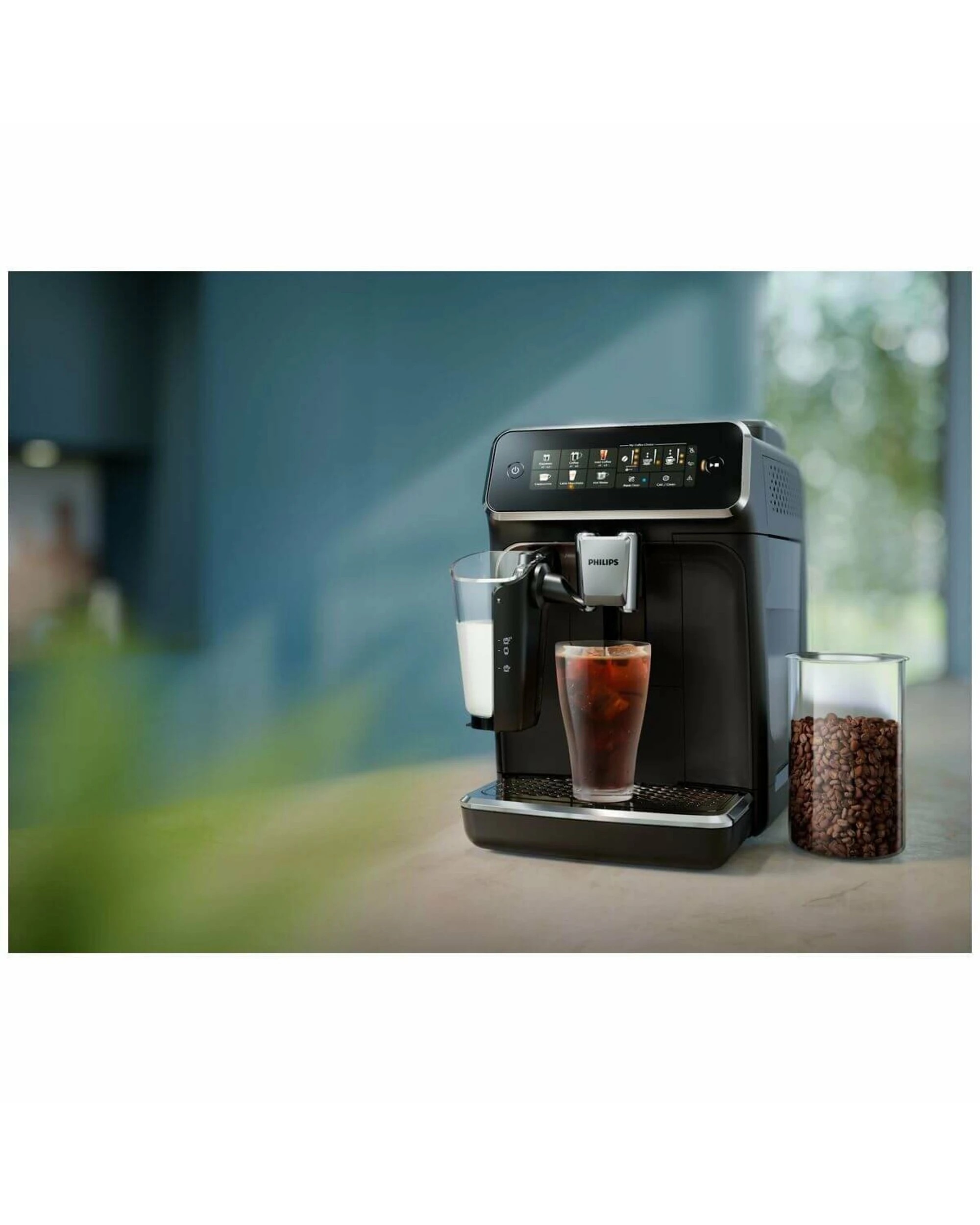 4 Philips Series 3300 Fully Automatic Espresso Machine Black/Steel, 4 of 4