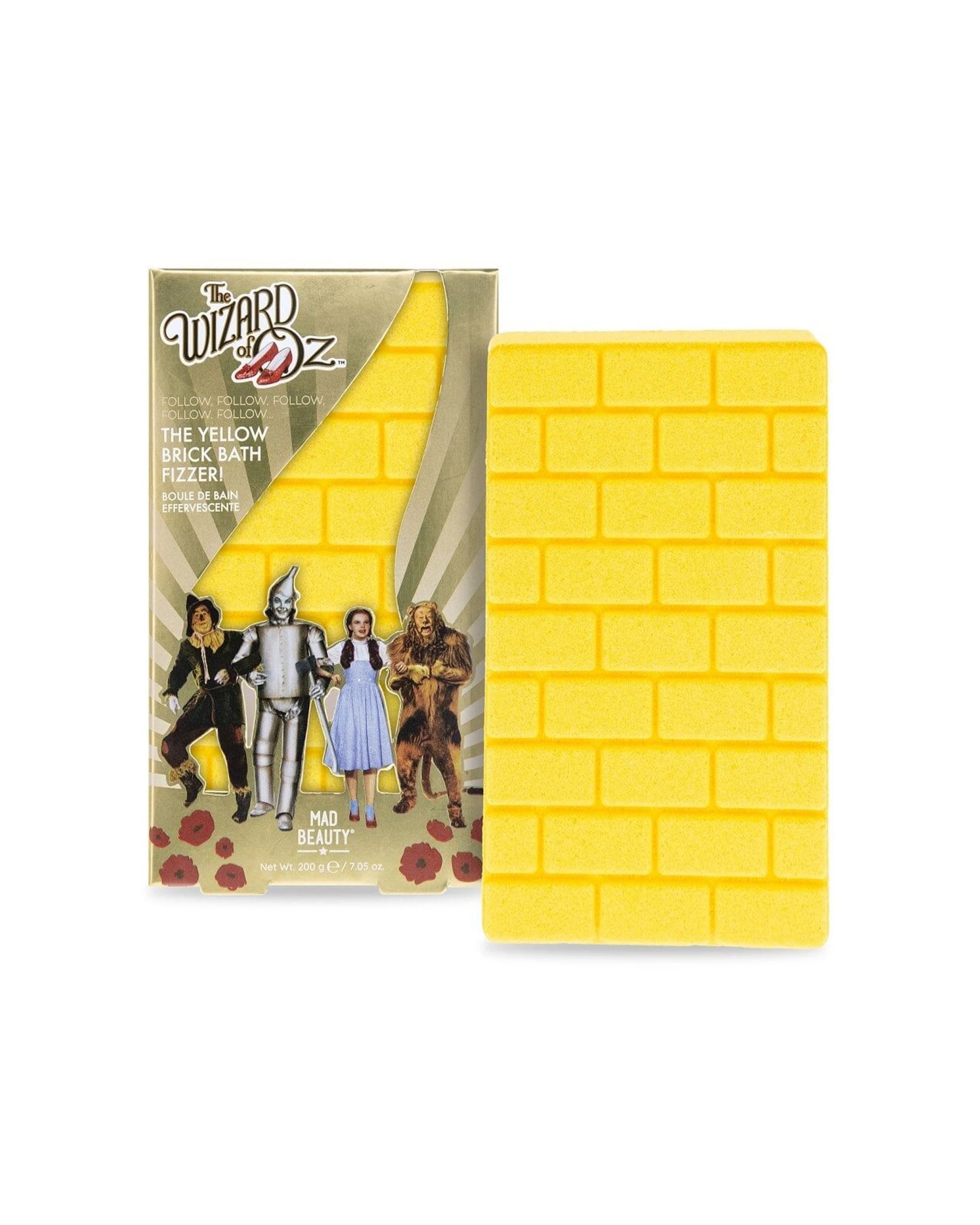 3 Warner Bros Wizard of Oz Brick Road Fizzer Poppy Temptation 200g 4 Pack - Yellow, 3 of 5