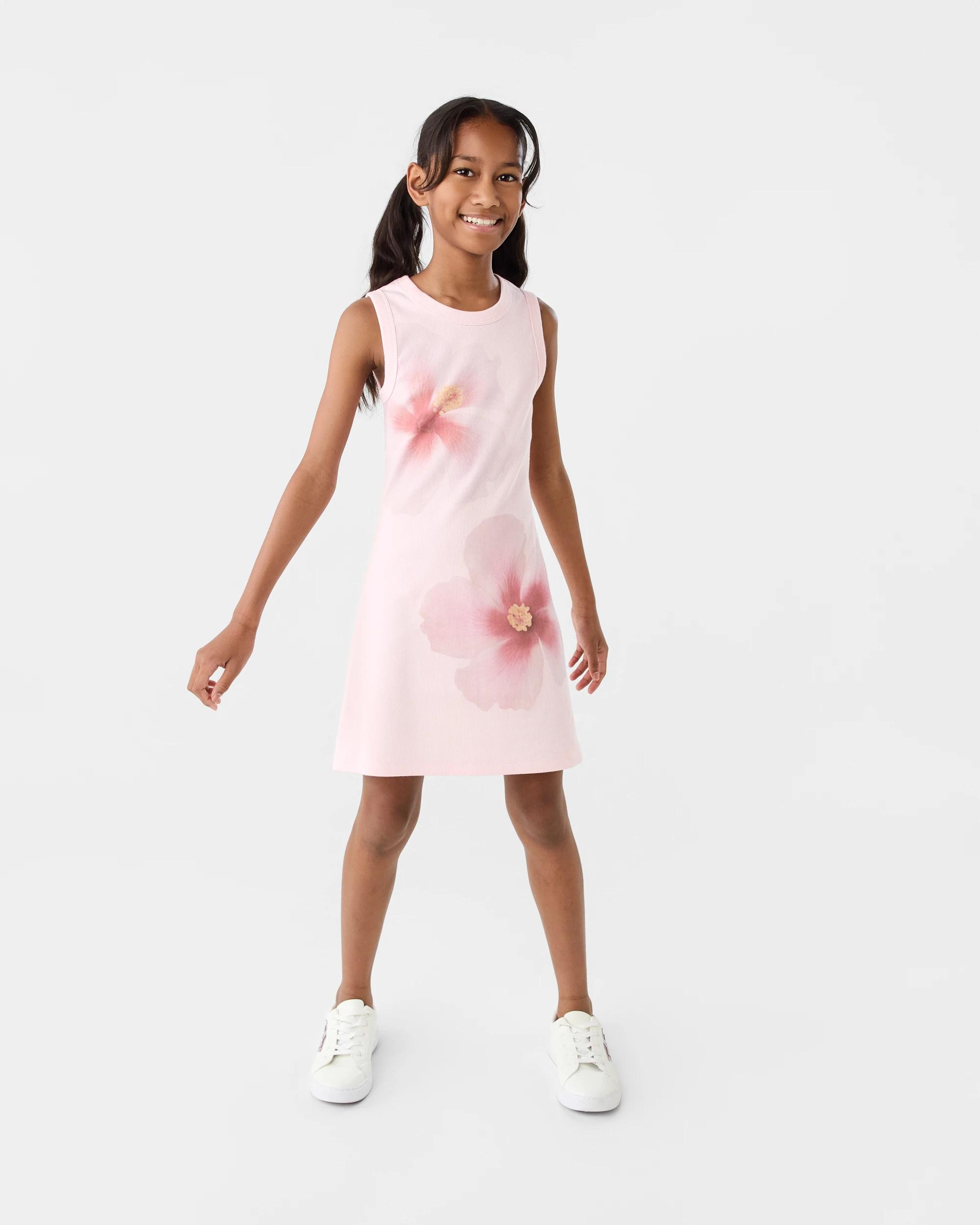 6 Rib Tank Dress Pnk Flower, 6 of 7