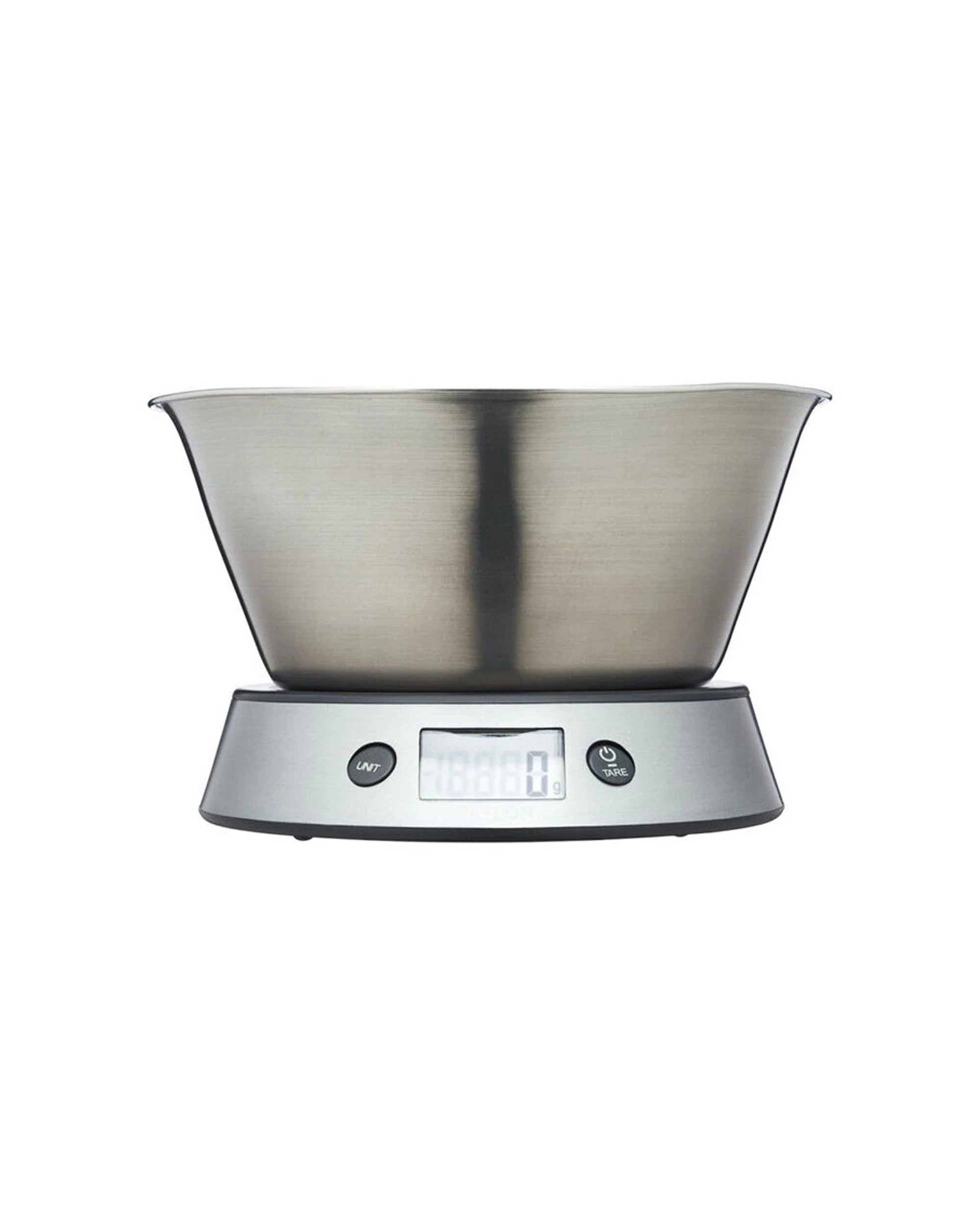 1 Taylor Stainless Steel Digital Kitchen Scale With Bowl 5kg - Silver, 1 of 5