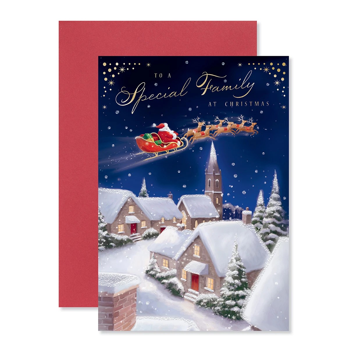 1 Hallmark Christmas Card - Special Family, 1 of 3