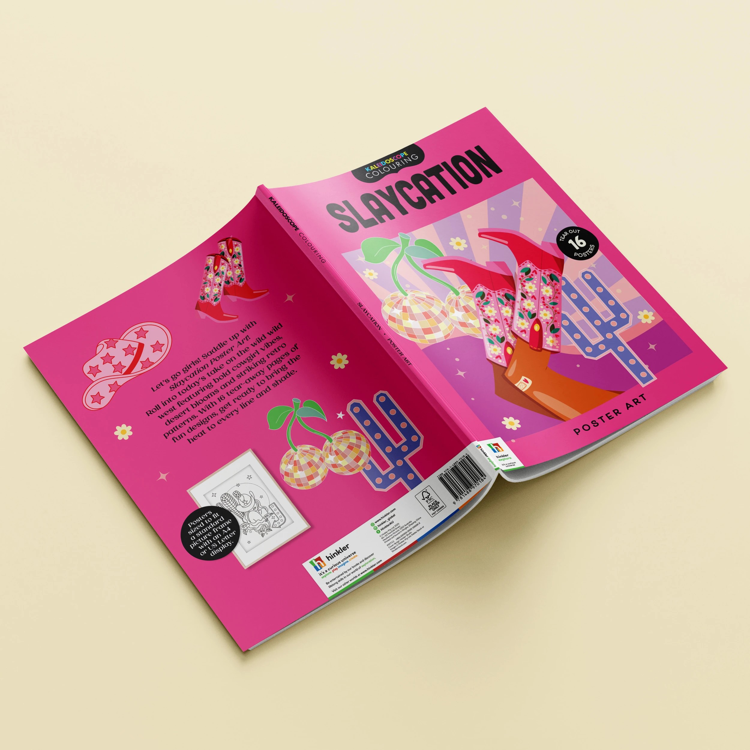 3 Kaleidoscope Colouring Poster Art: Slaycation - Book, 3 of 4