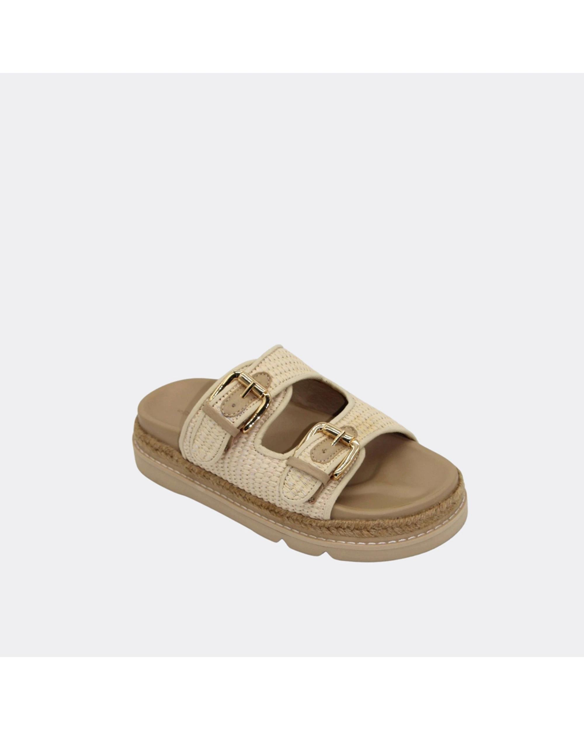 3 Human Shoes Maple Women's Platform Sandals Adjustable Padded Natural NATURAL, 3 of 4