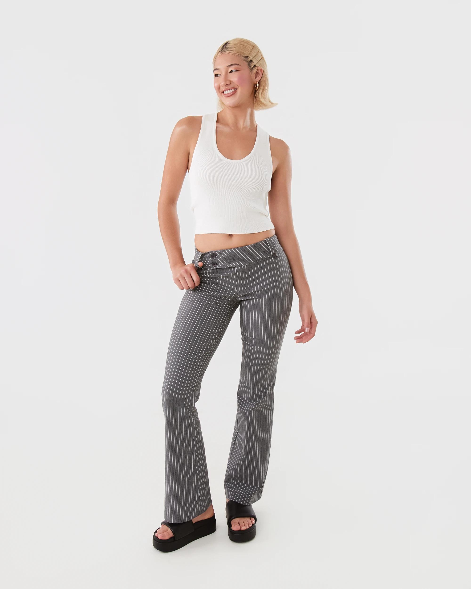 2 Youth Low Rise Bengaline Pants Pinstripe, 2 of 9