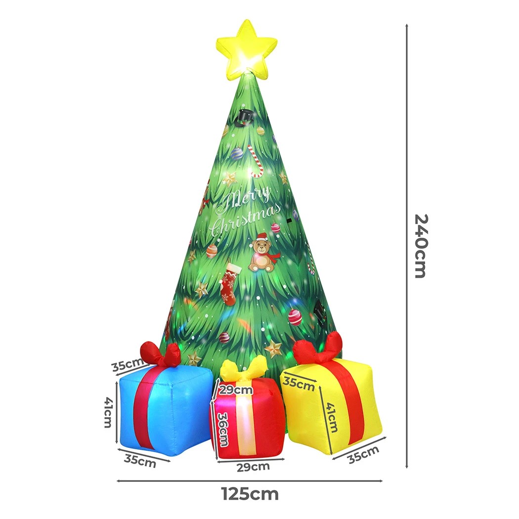 3 Traderight Santaco 2.4m Christmas Inflatable Tree and Presents, 3 of 7