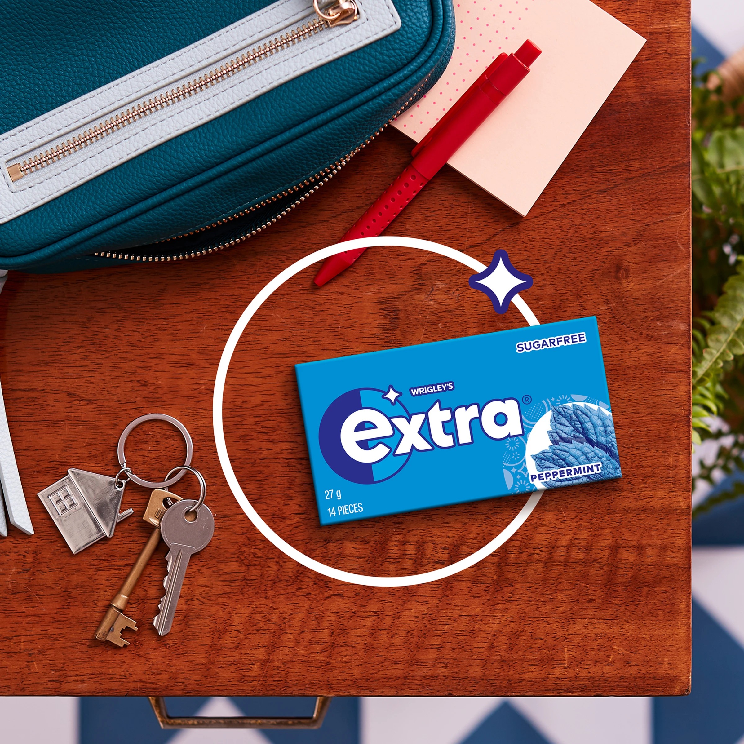 4 14 Piece Wrigley's Extra Peppermint Chewing Gum 27g, 4 of 5