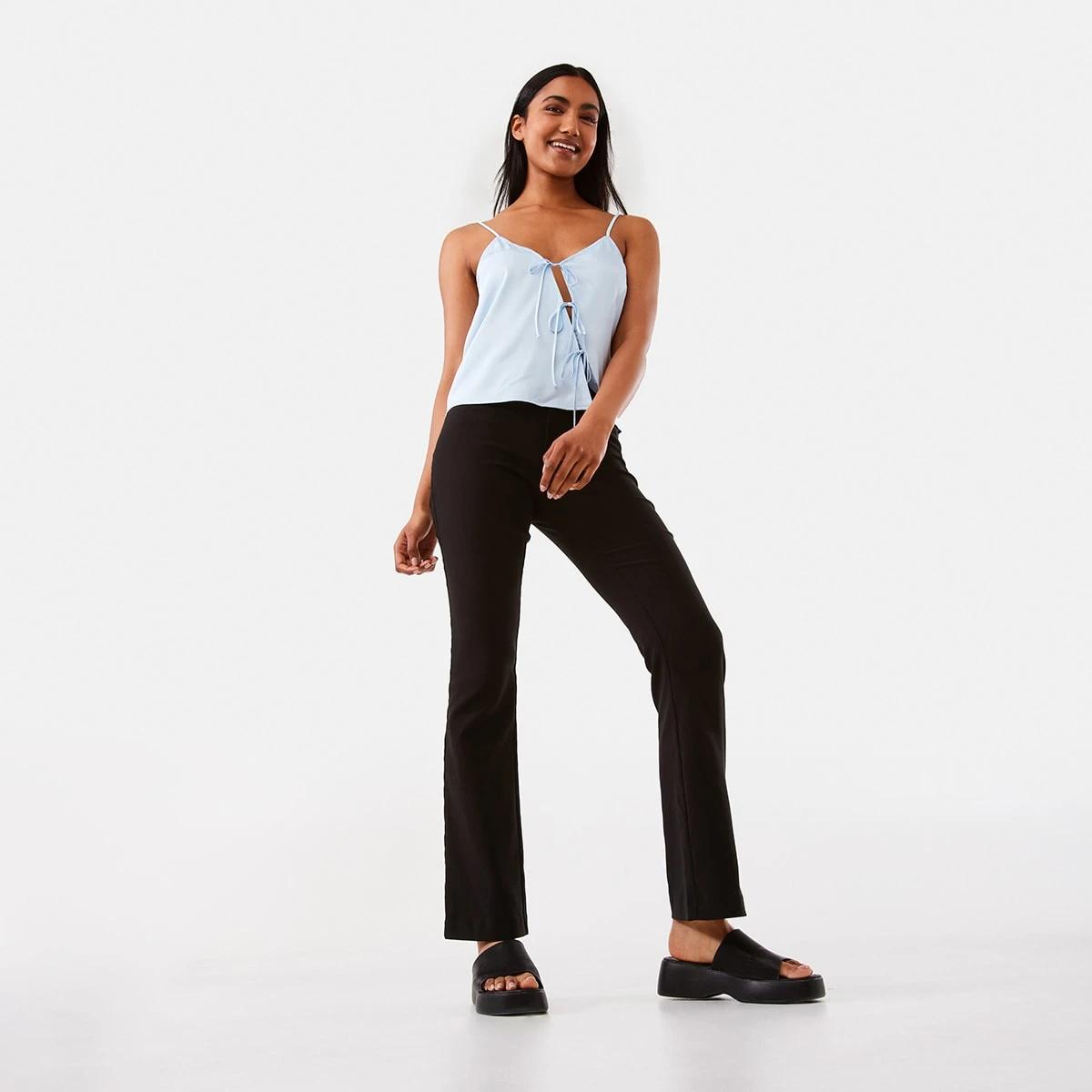 2 Sleeveless Asymmetrical Tie Front Top Blu Bysde, 2 of 7