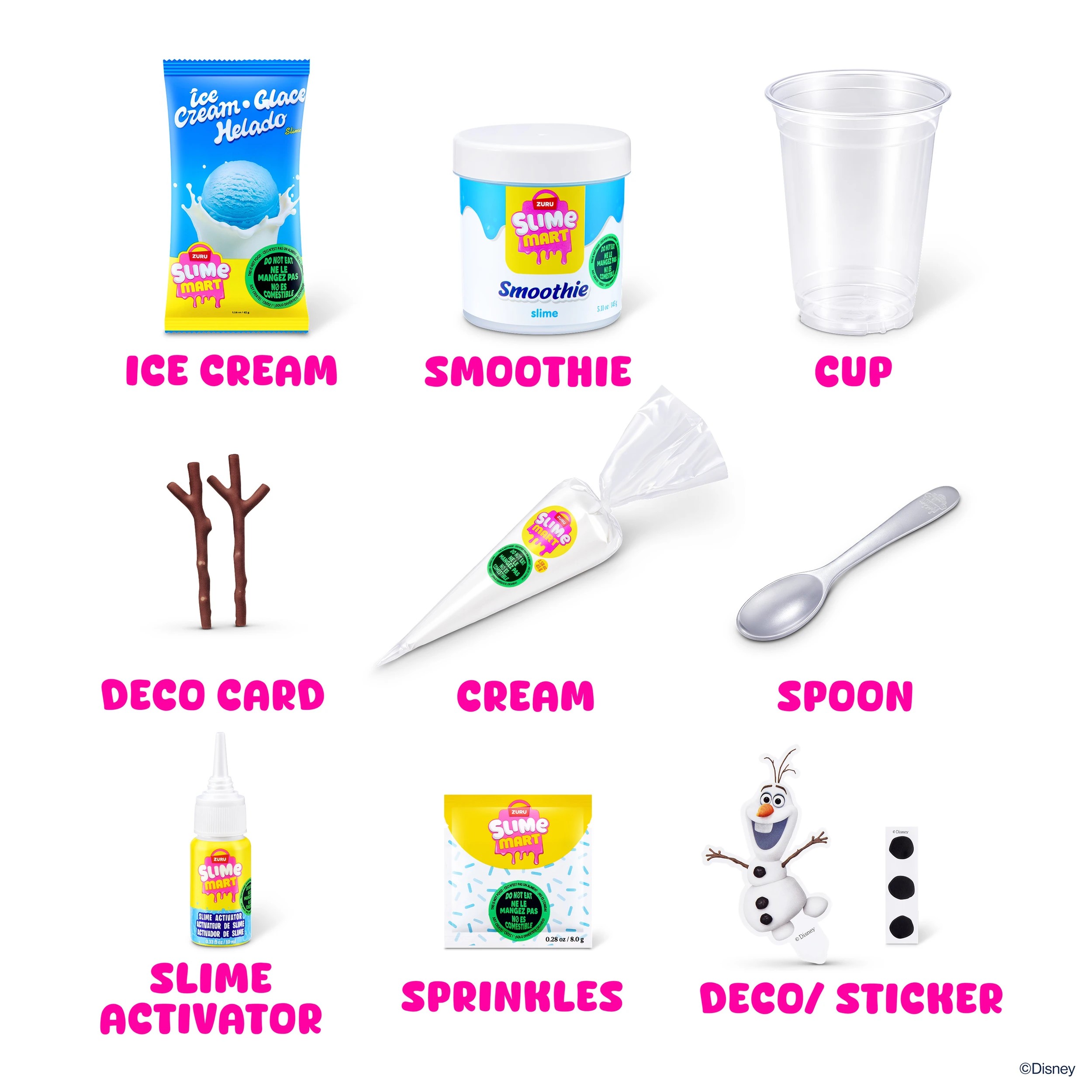 9 12 Piece ZURU Slime Mart Disney Shopping Bag Frozen Ice Cream, 9 of 10