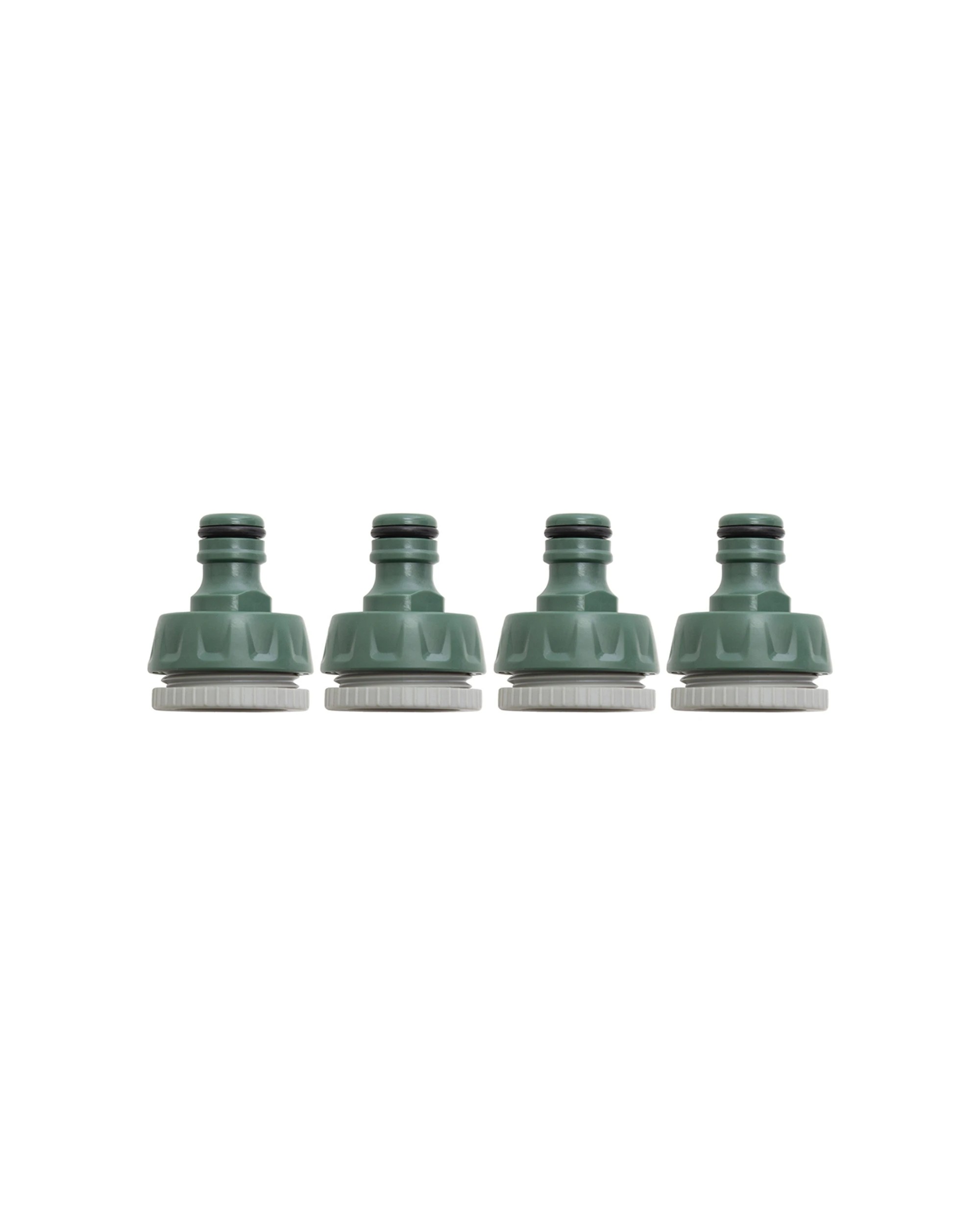 1 Hills 4PK Universal Garden Hose Tap Water Adaptor 12mm UV Protected - Green, 1 of 2