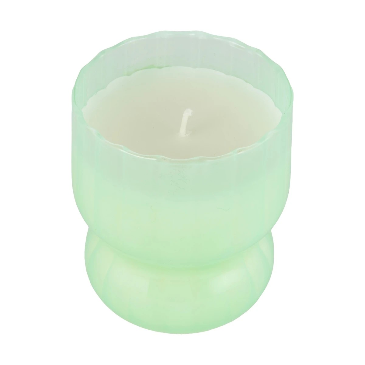2 Coves of Capri Swirl Glass Candle - Green, 2 of 4