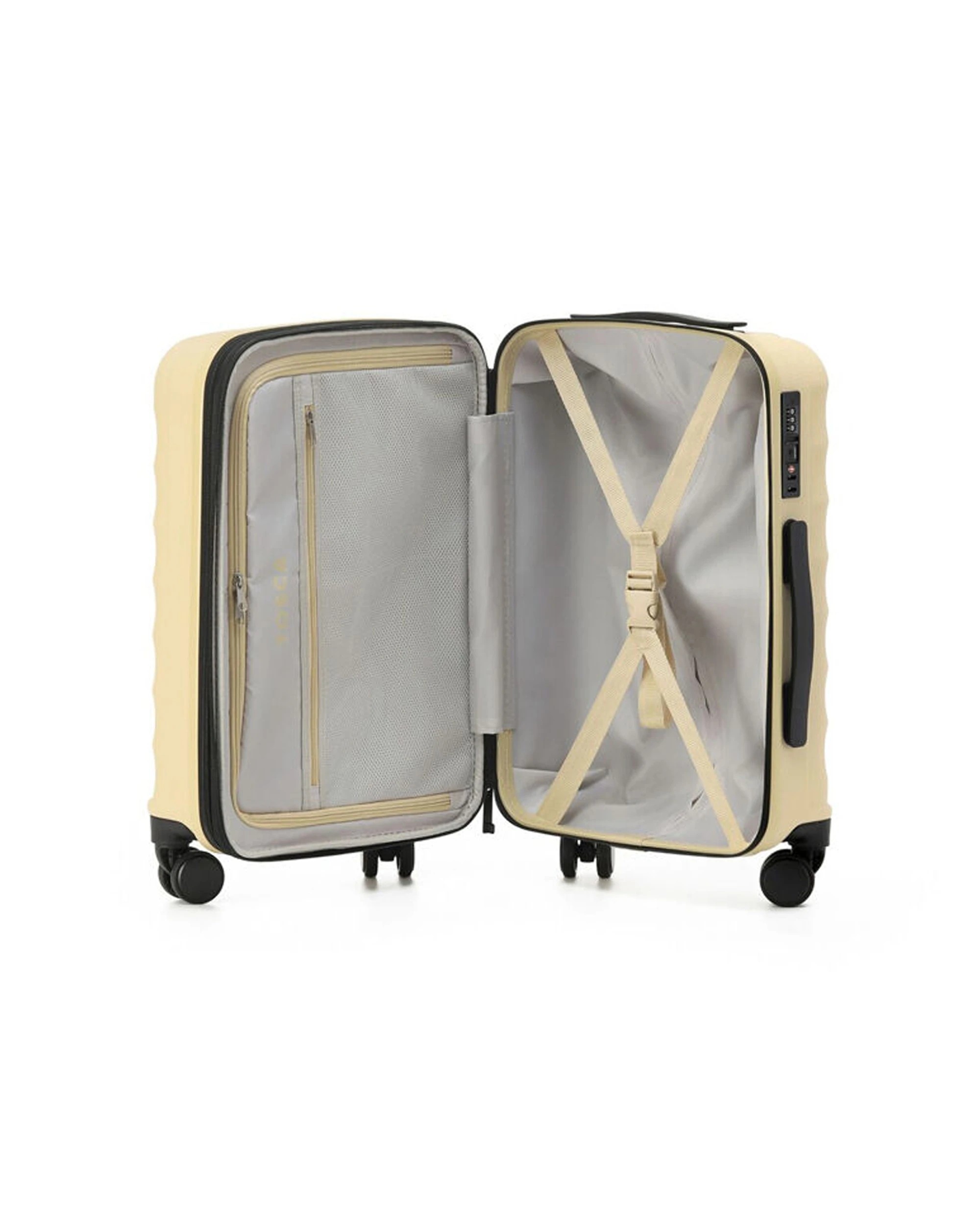 3 Tosca Interstellar 2.0 Hard Shell Luggage Suitcase 20" Small - Yellow, 3 of 3