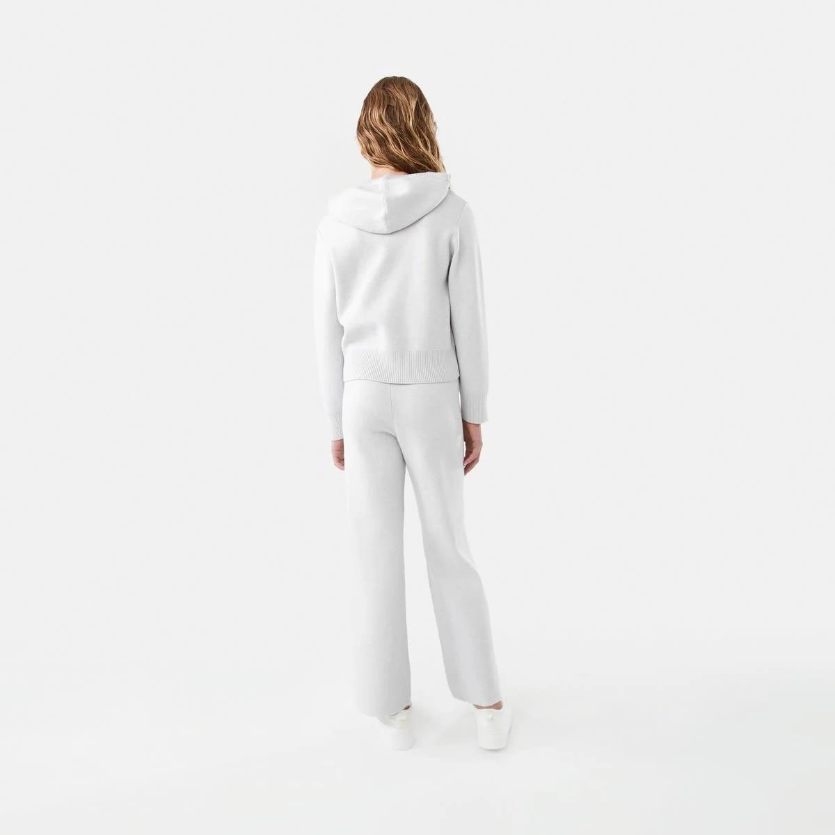 8 Bonded Knit Hoodie Kgry Marle, 8 of 10