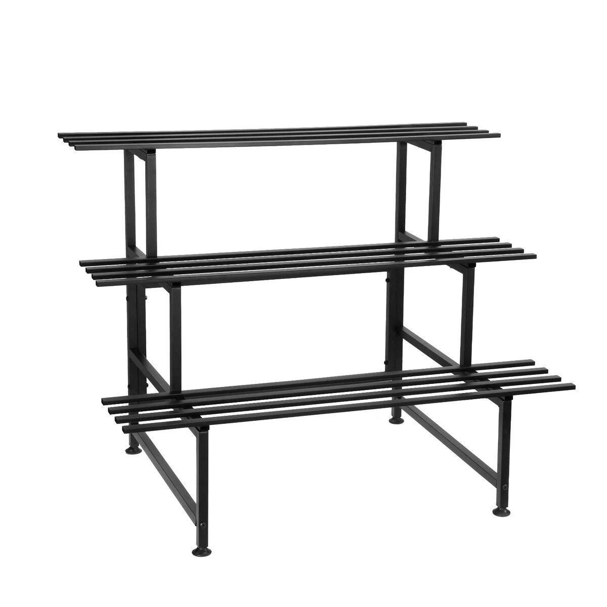 1 Ausway 3 Tier Plant Stand Metal Flower Shelf Pot Holder Corner Garden Garage Storage Planter Display Rack, 1 of 4
