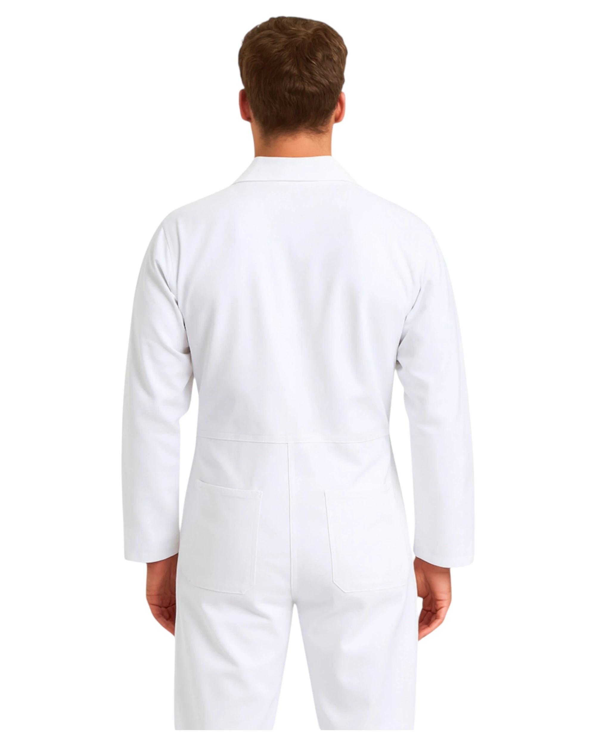 2 Hard Yakka Mens Foundations Cotton Drill Coverall White Cover All Tradie Safety WHITE, 2 of 4