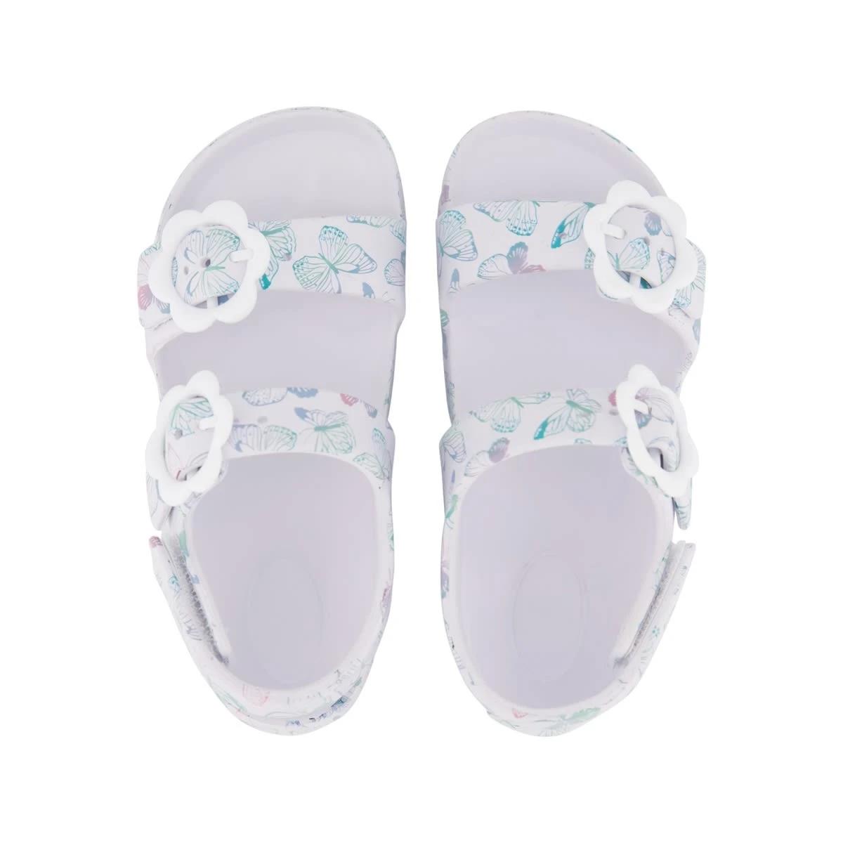 3 Junior Double Strap Slides Butterfly, 3 of 4