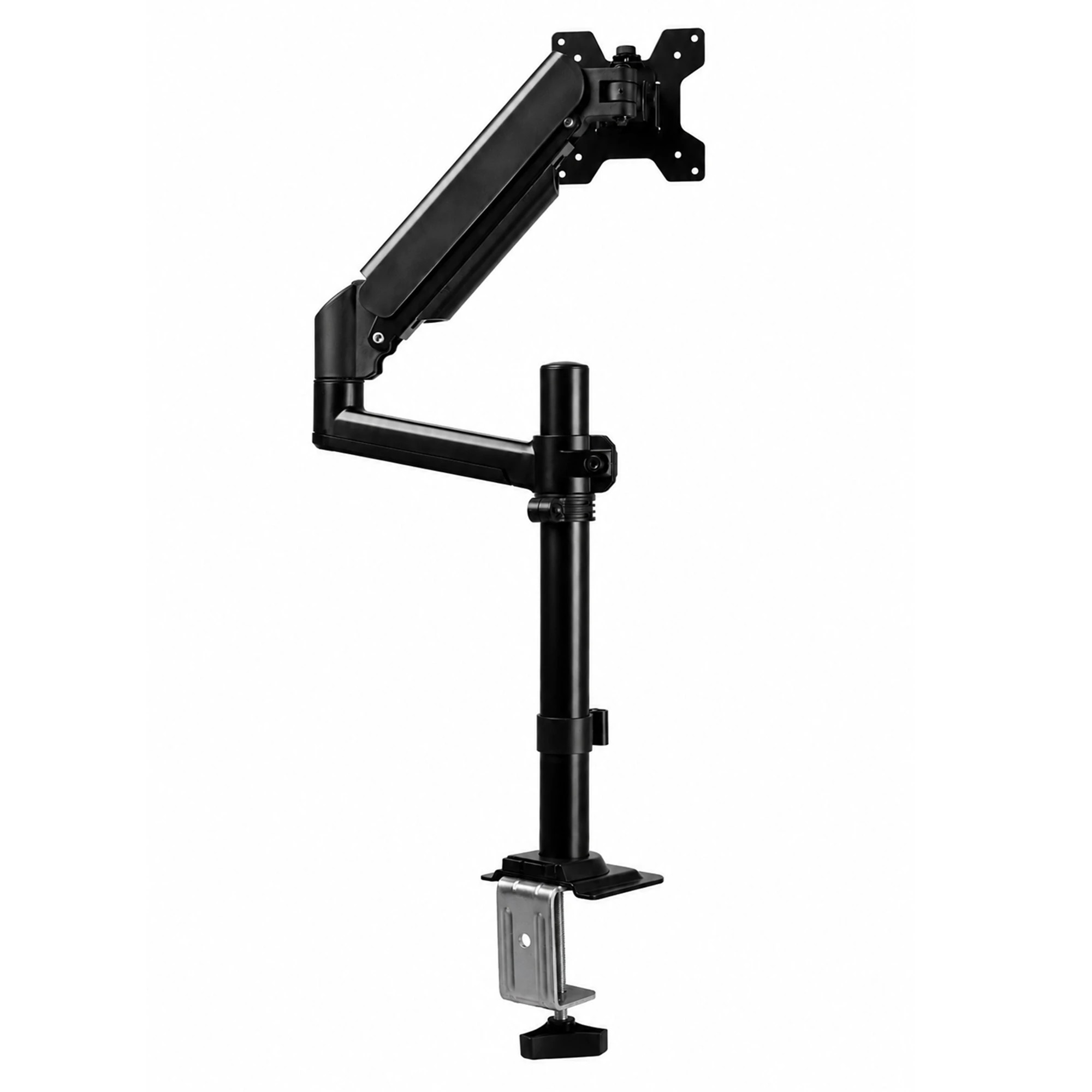 2 Levede Single Monitor Arm Adjustable 2-Way Desk Mount Rotatable 13-32 inch Black, 2 of 8