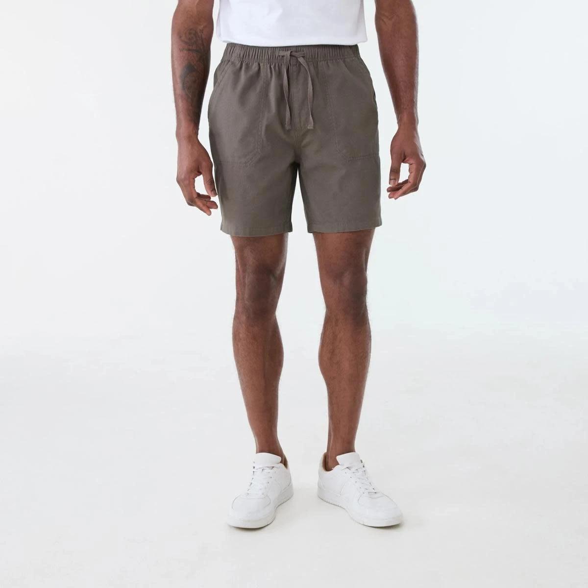 6 Washed Volley Shorts EAGLE BROWN, 6 of 6
