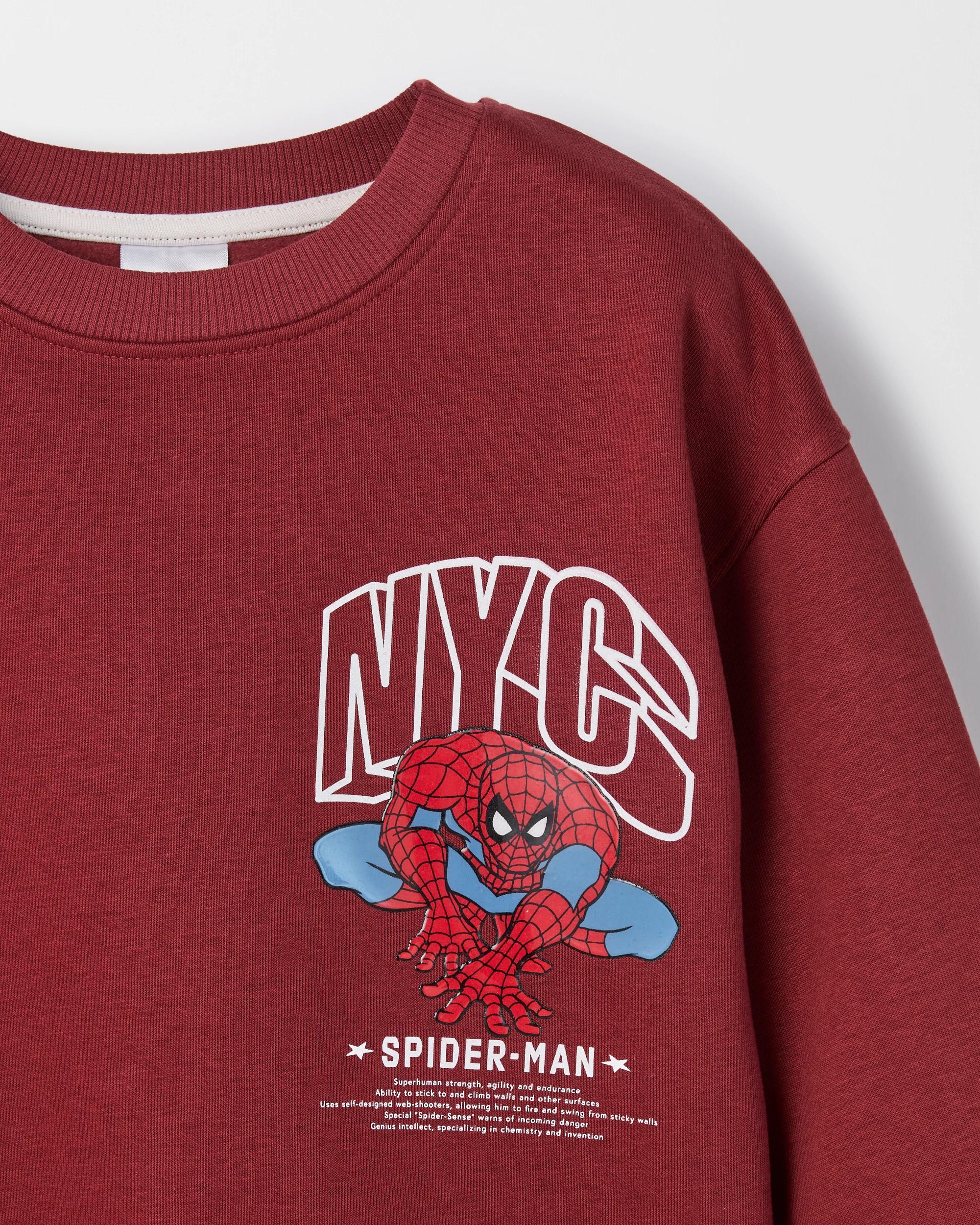 2 Spider-Man Australian Cotton Blend Jumper RED, 2 of 3