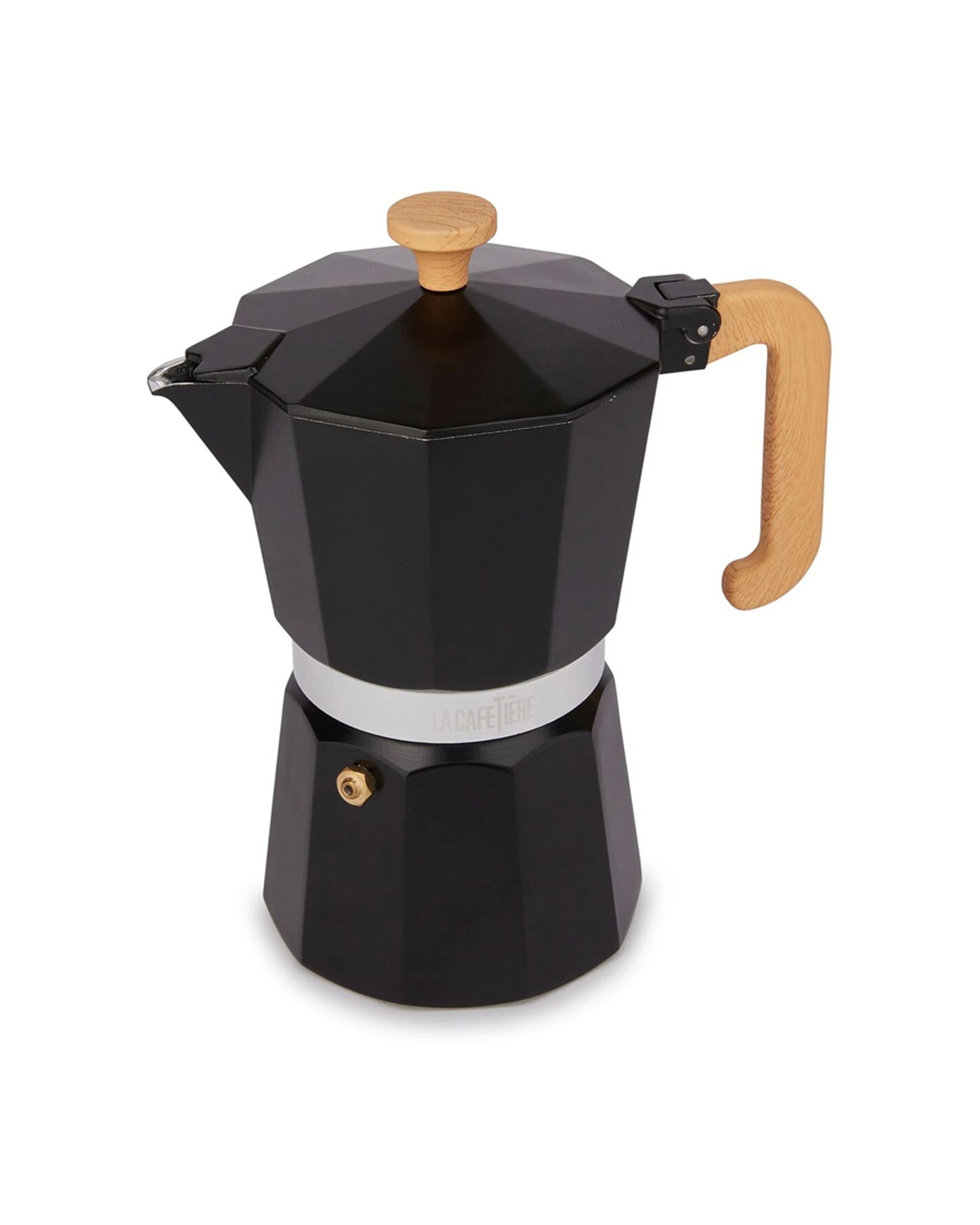 2 La Cafetiere Venice 6-Cup 290ml Espresso Maker Aluminum Coffee Pot - Black, 2 of 7