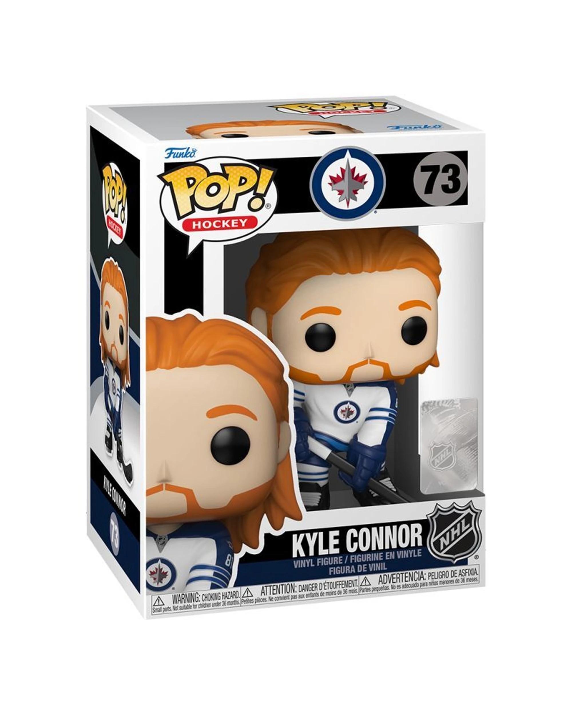 3 Pop Kyle Connor Pop Pop Vinyl Figure Hockey Action Figure 10cm Vinyl Toy - Multi, 3 of 3