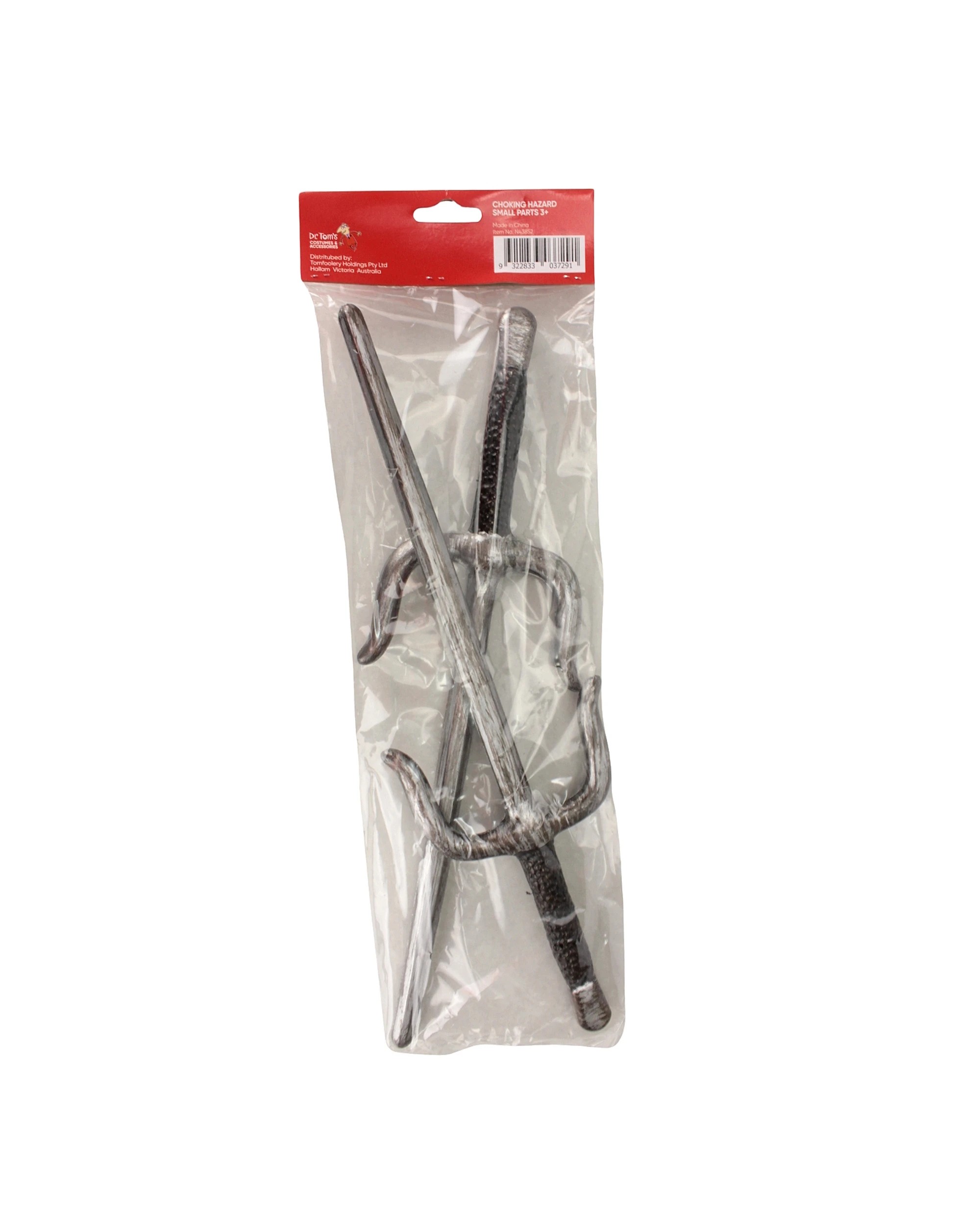 3 Tomfoolery Novelty Ninja Sais - One Size - Silver, 3 of 3