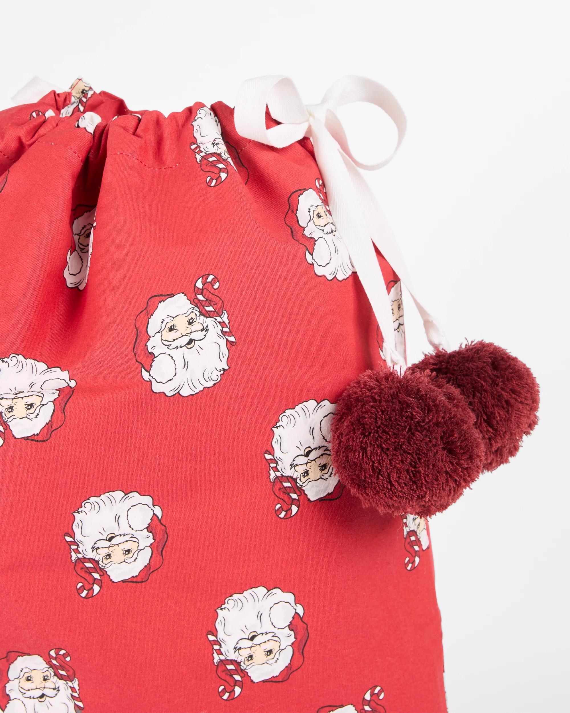 2 Target Kids Christmas Vintage Santa Sack SANTA FACE, 2 of 2