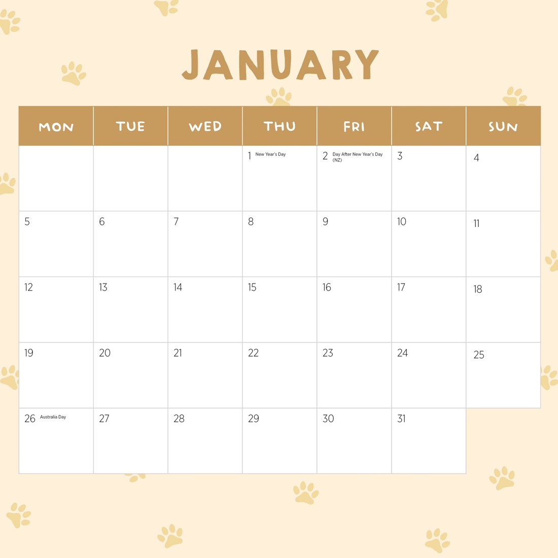 3 Doggy Shenanigans 2026 Calendar, 3 of 4